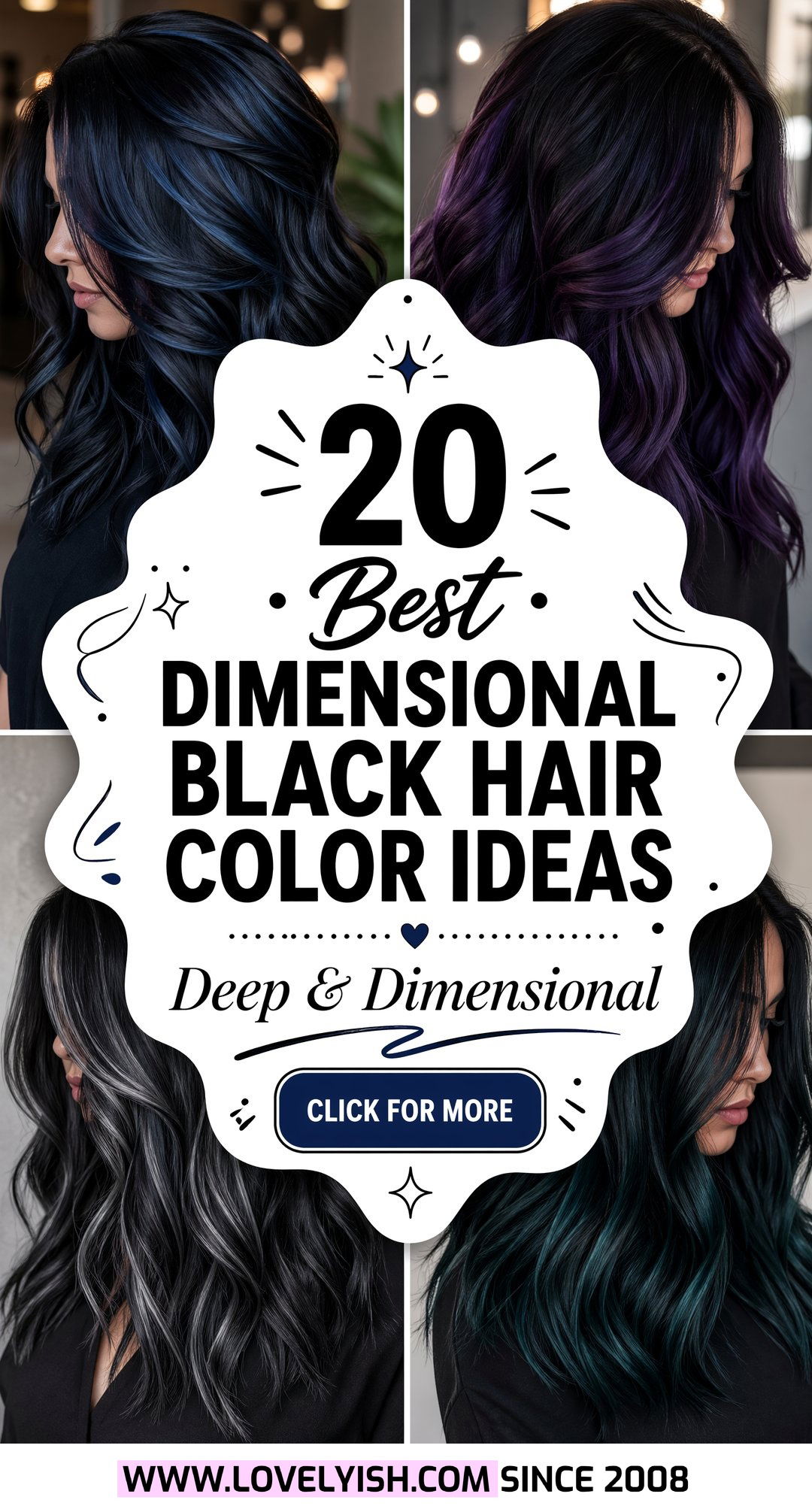 20 Best Dimensional Black Hair Color Ideas for Bold Looks - 20 Best Dimensional Black Hair Color Ideas for Bold Looks