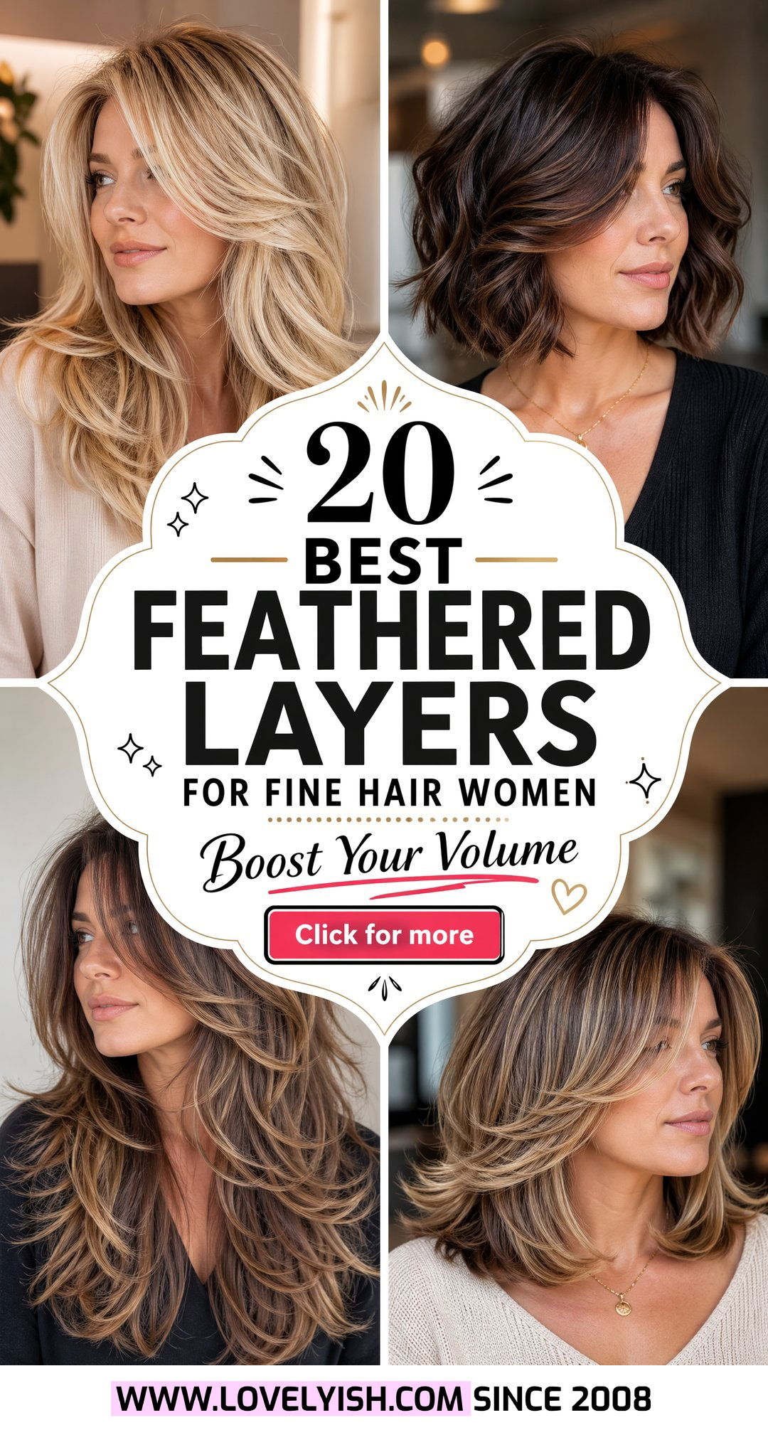 20 Best Feathered Layers For Fine Hair Women to Try Now! - 20 Best Feathered Layers For Fine Hair Women to Try Now!