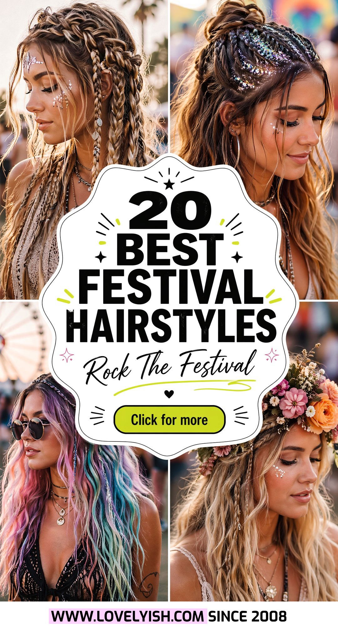 20 Best Festival Hairstyles for Women to Rock This Year - 20 Best Festival Hairstyles for Women to Rock This Year