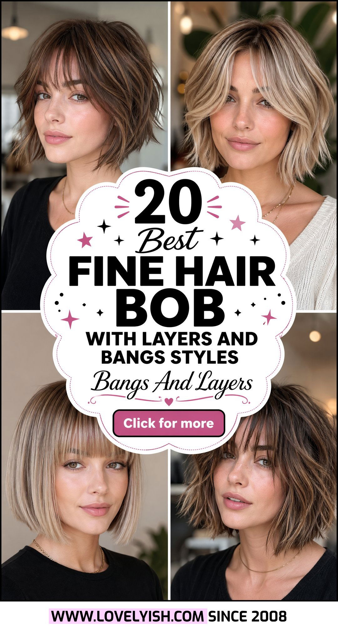 20 Best Fine Hair Bob With Layers And Bangs Styles To Try - 20 Best Fine Hair Bob With Layers And Bangs Styles To Try