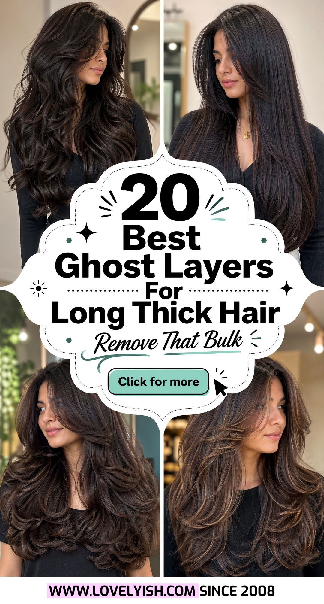 20 Best Ghost Layers For Long Thick Hair to Remove Bulk - 20 Best Ghost Layers For Long Thick Hair to Remove Bulk