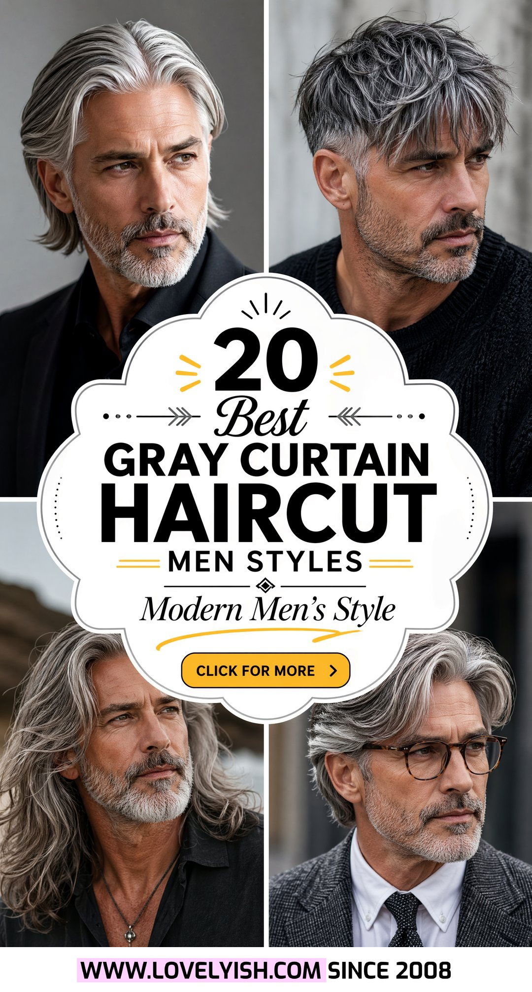 20 Best Gray Curtain Haircut Men Styles to Try Right Now - 20 Best Gray Curtain Haircut Men Styles to Try Right Now