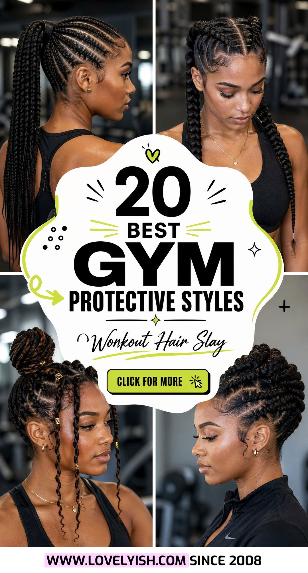 20 Best Gym Protective Styles for Natural Hair Workouts - 20 Best Gym Protective Styles for Natural Hair Workouts