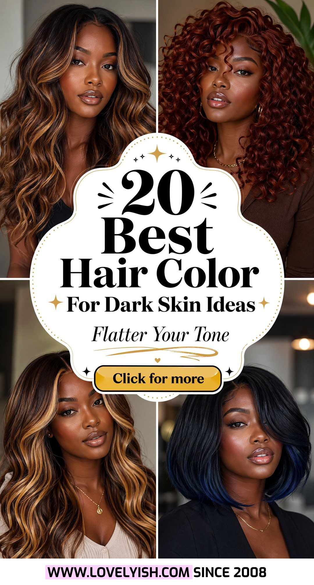 20 Best Hair Color For Dark Skin That Look Incredibly Flattering - 20 Best Hair Color For Dark Skin That Look Incredibly Flattering