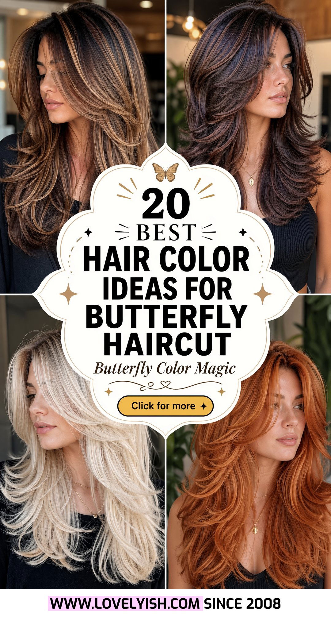 20 Best Hair Color Ideas for Butterfly Haircut to Try Now - 20 Best Hair Color Ideas for Butterfly Haircut to Try Now