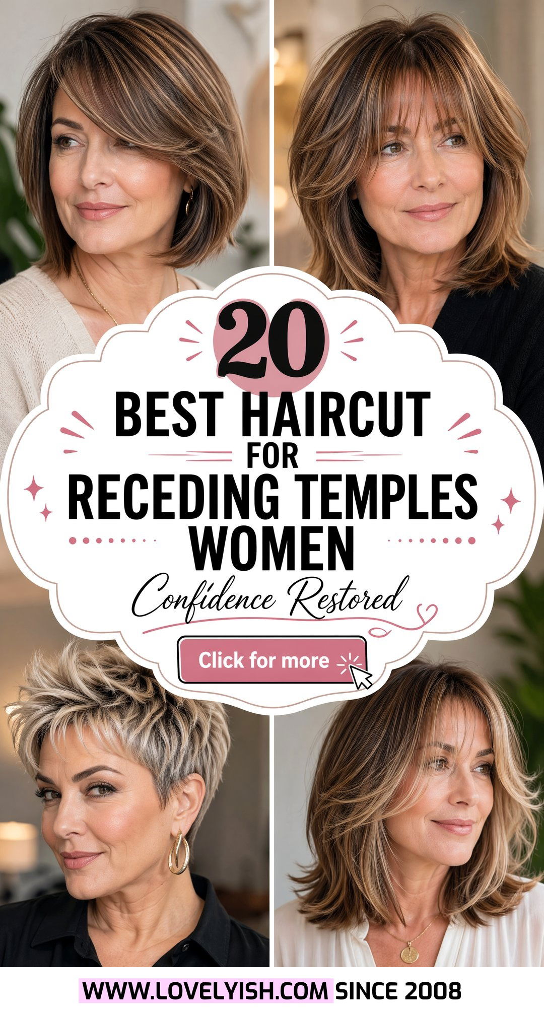 20 Best Haircut For Receding Temples Women For Confidence - 20 Best Haircut For Receding Temples Women For Confidence