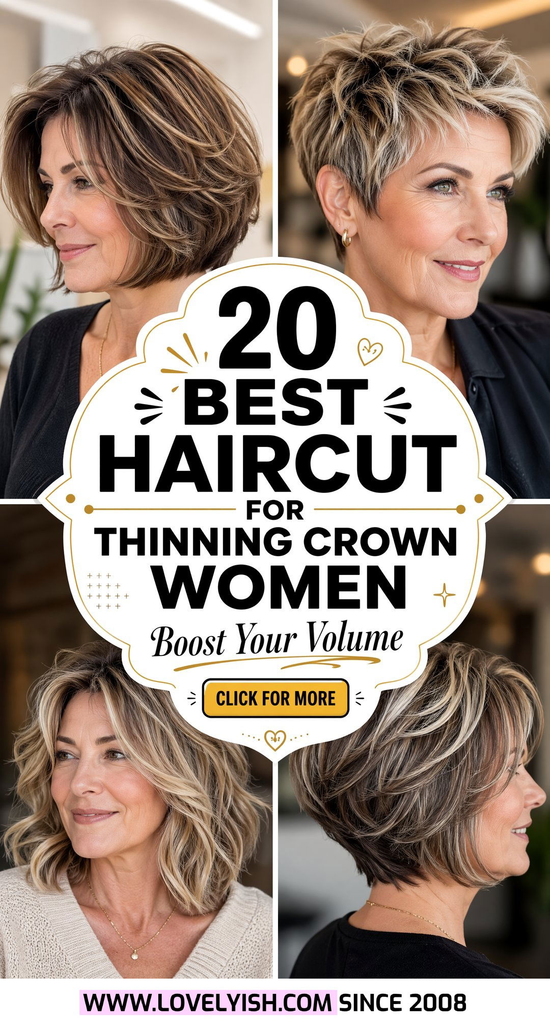 20 Best Haircut For Thinning Crown Women To Boost Volume - 20 Best Haircut For Thinning Crown Women To Boost Volume