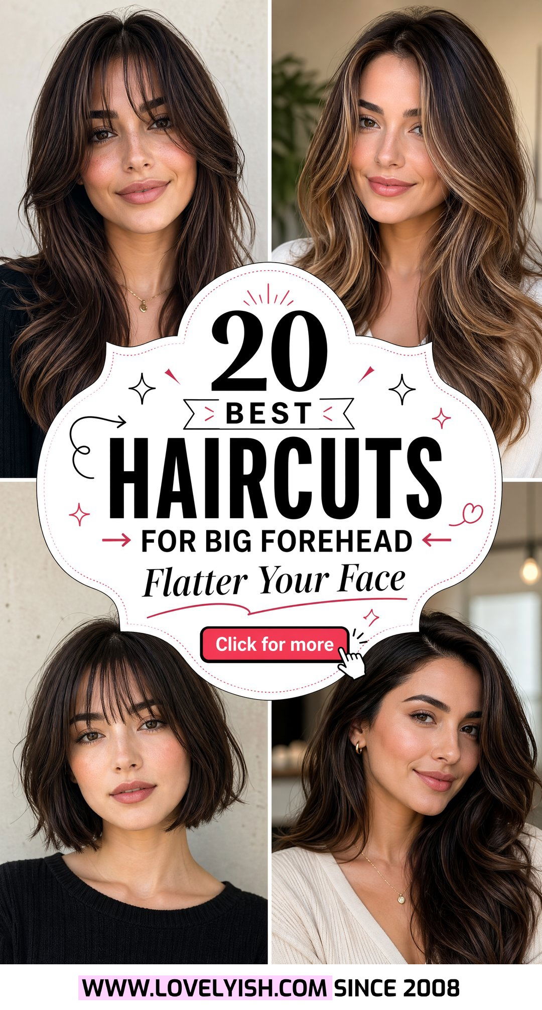 20 Best Haircuts For Big Forehead To Flatter Your Face Now - 20 Best Haircuts For Big Forehead To Flatter Your Face Now