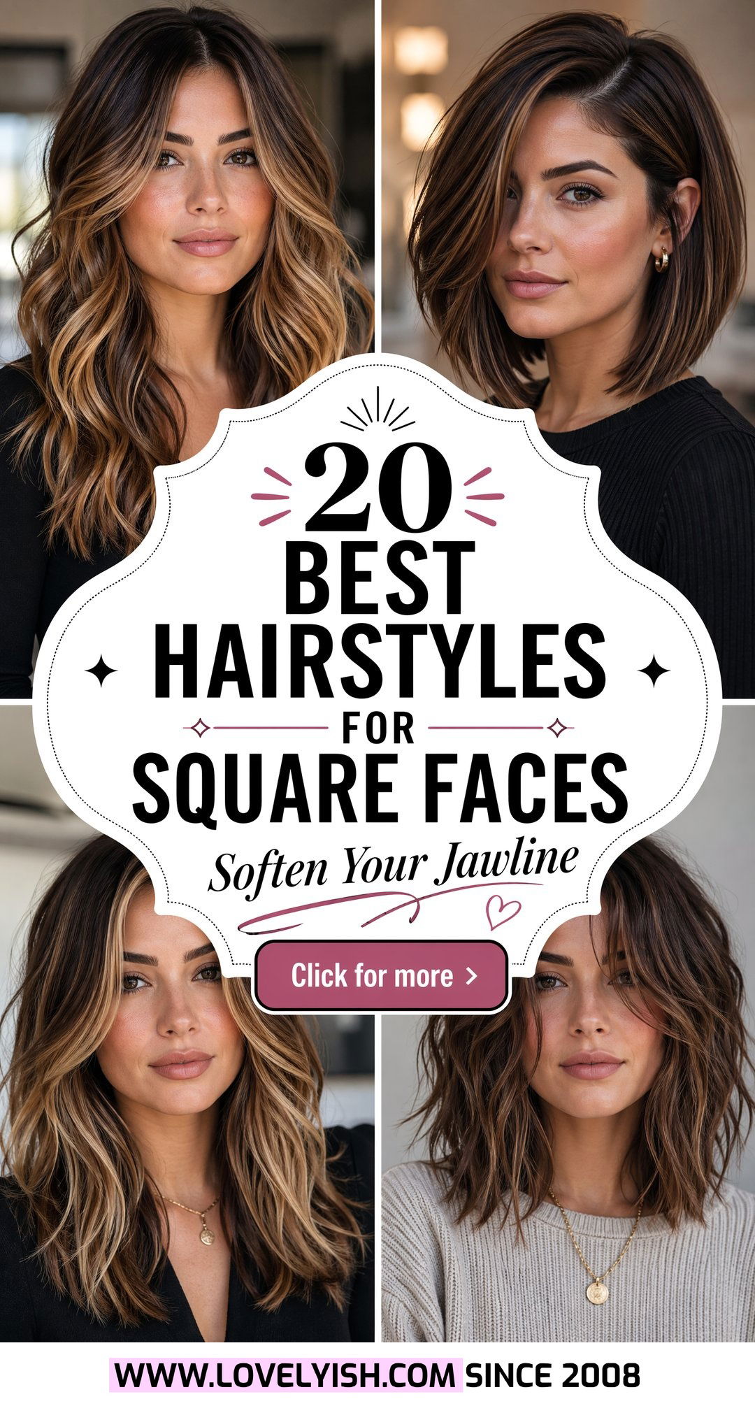 20 Best Hairstyles for Square Faces to Soften Your Jawline - 20 Best Hairstyles for Square Faces to Soften Your Jawline