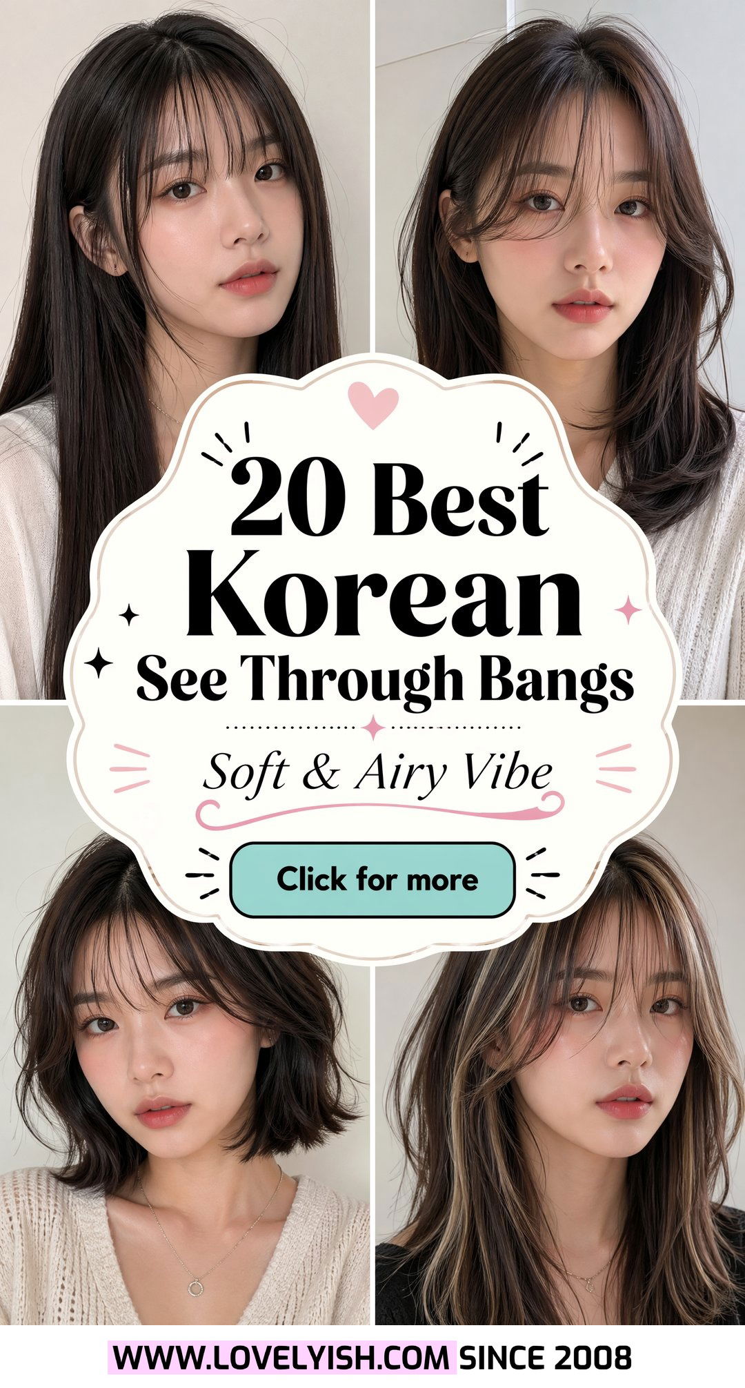 20 Best Korean See Through Bangs Ideas You Need to Try - 20 Best Korean See Through Bangs Ideas You Need to Try