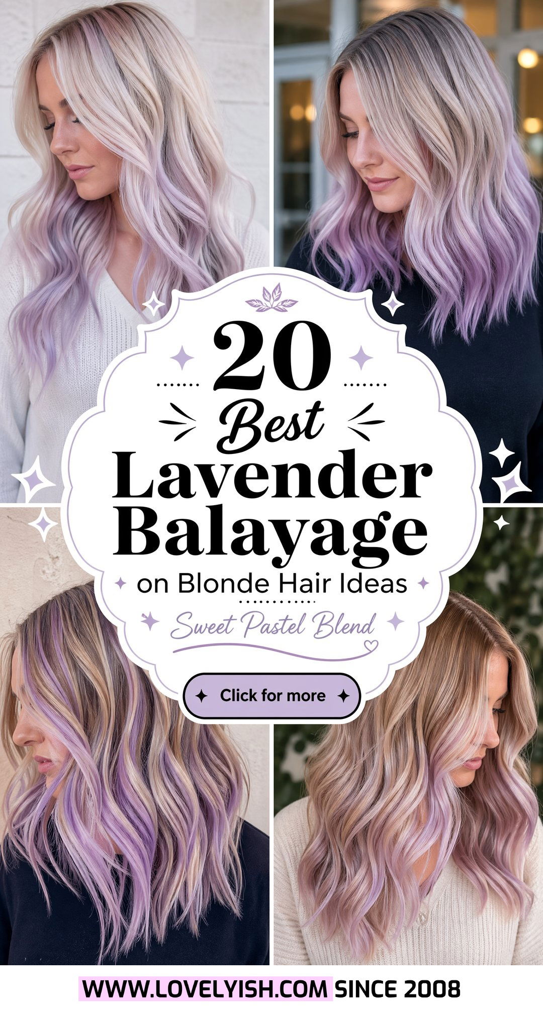 20 Best Lavender Balayage on Blonde Hair Ideas to Try - 20 Best Lavender Balayage on Blonde Hair Ideas to Try