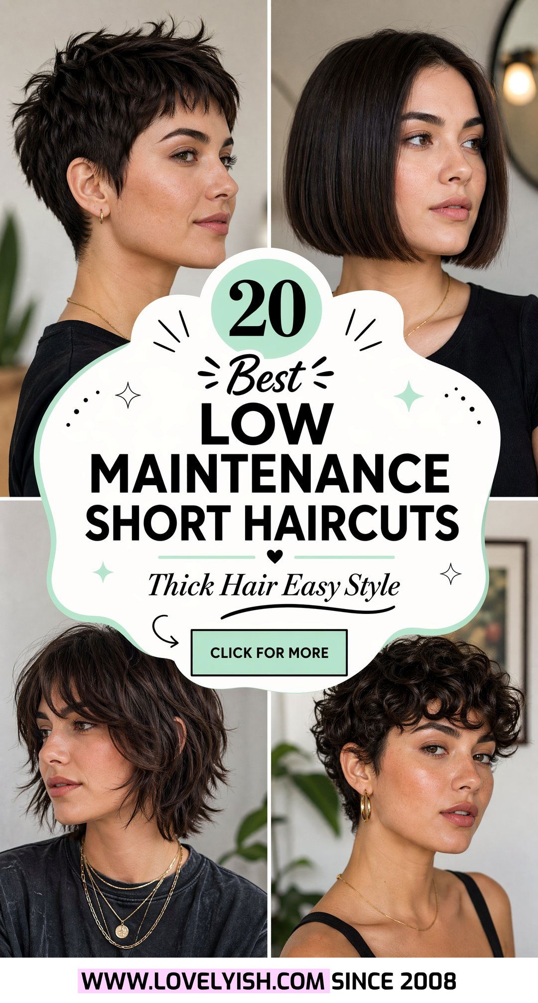 20 Best Low Maintenance Short Haircut Ideas for Thick Hair - 20 Best Low Maintenance Short Haircut Ideas for Thick Hair