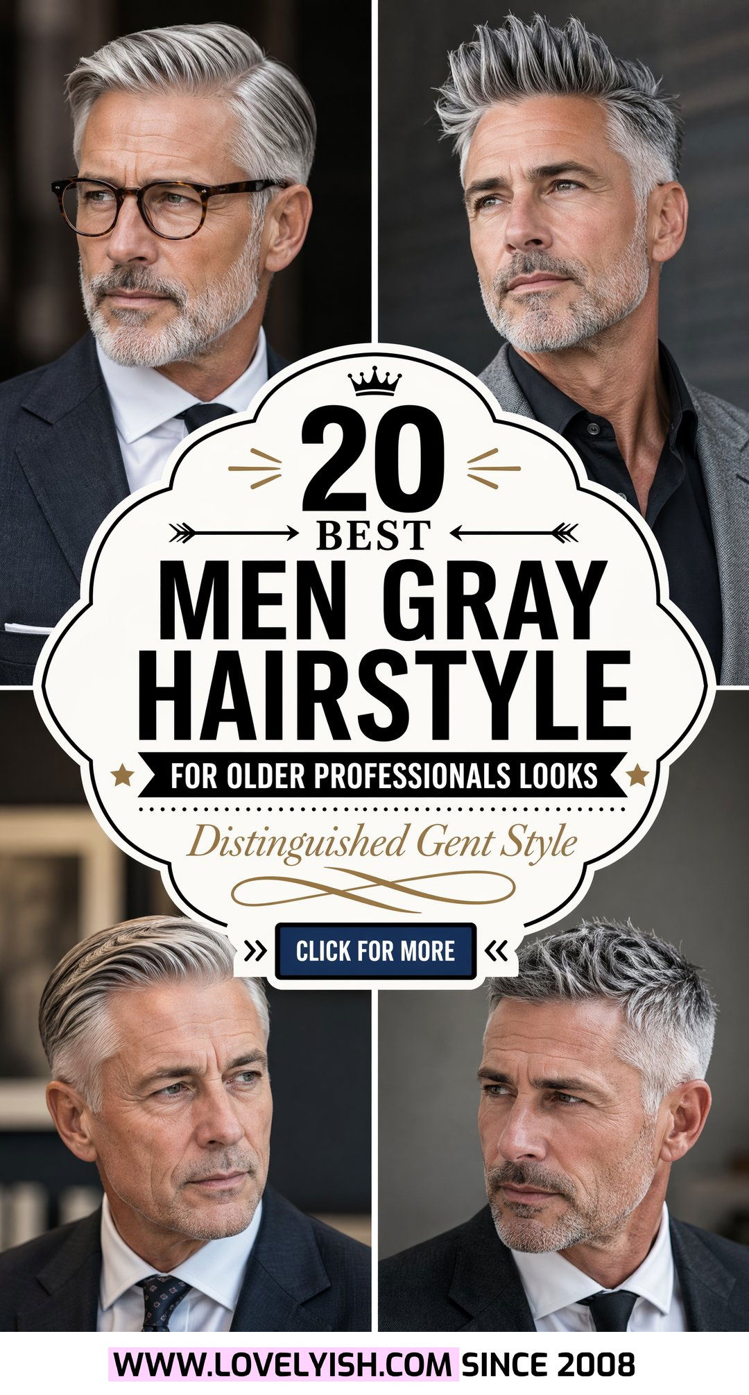 20 Best Men Gray Hairstyle for Older Professionals Looks - 20 Best Men Gray Hairstyle for Older Professionals Looks