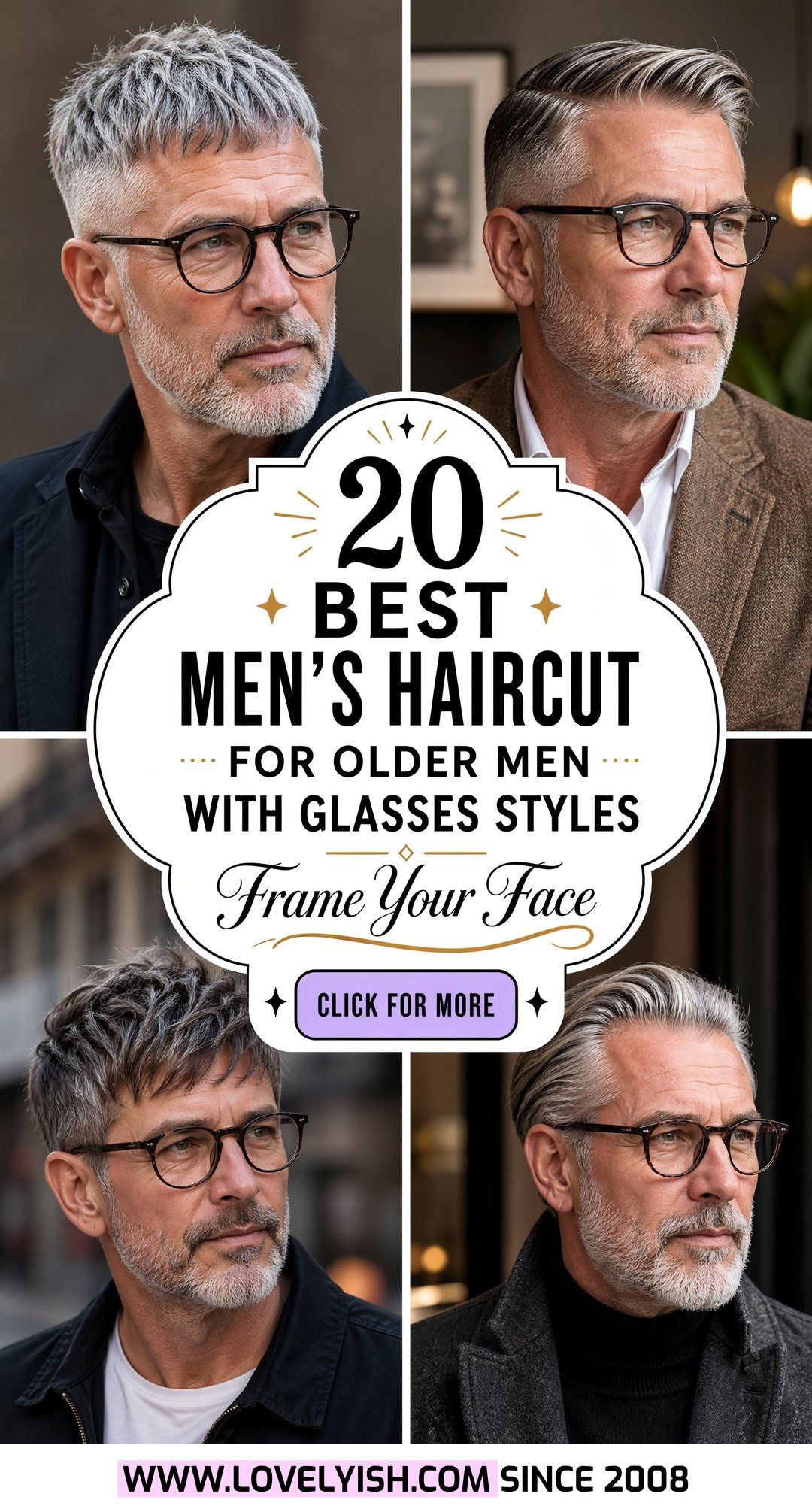 20 Best Mens Haircut for Older Men with Glasses Styles - 20 Best Men’s Haircut for Older Men with Glasses Styles