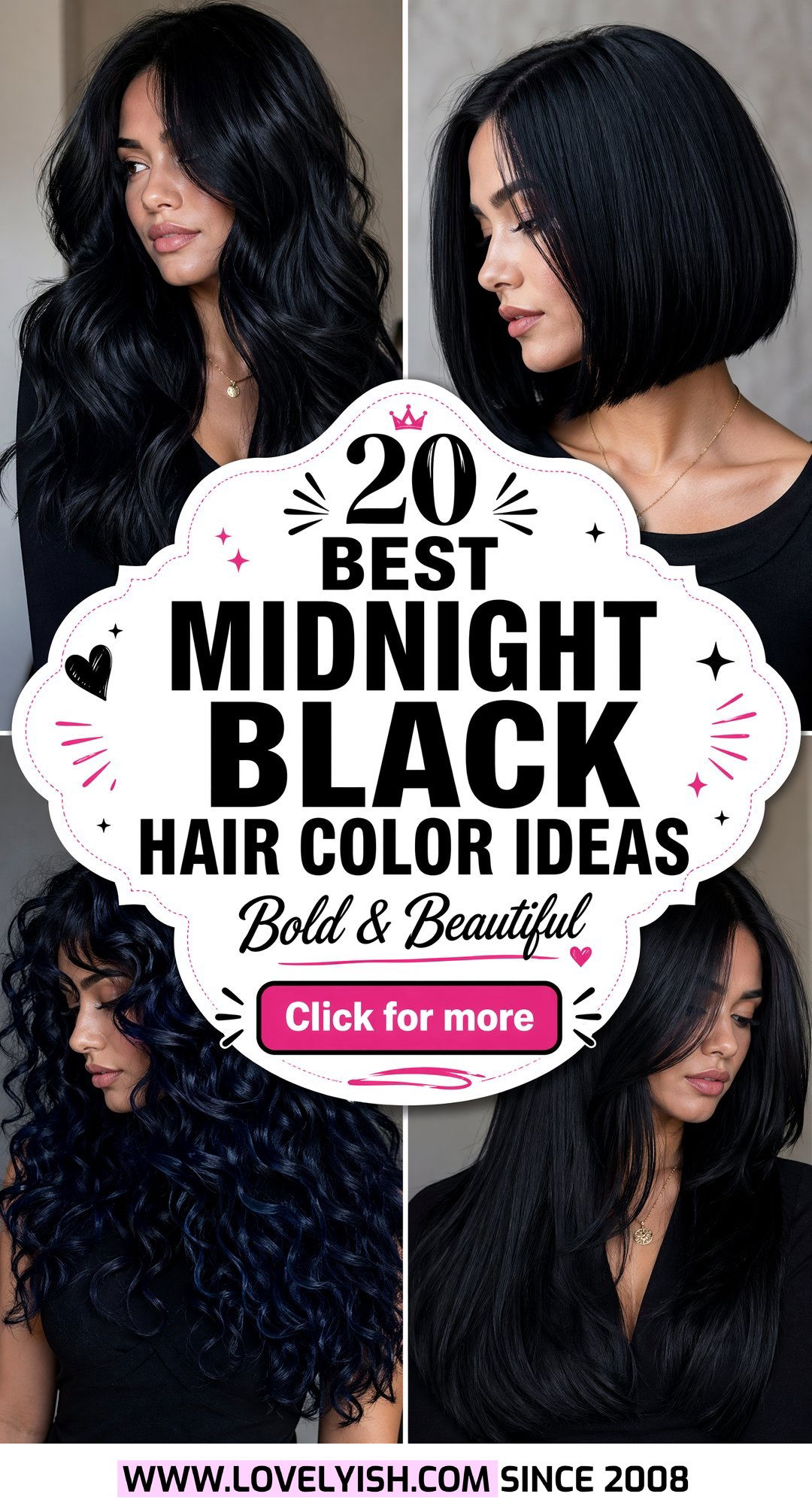 20 Best Midnight Black Hair Color Ideas for a Bold Look - 20 Best Midnight Black Hair Color Ideas for a Bold Look