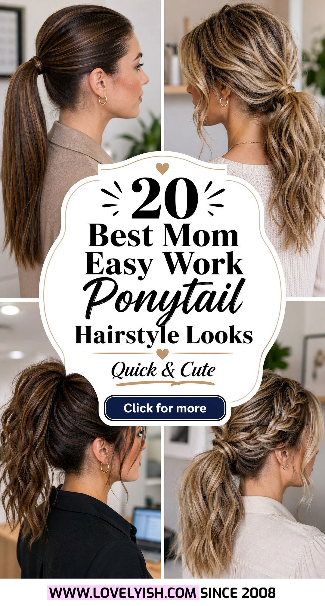 20 Best Mom Easy Work Ponytail Hairstyle Looks To Try Now - 20 Best Mom Easy Work Ponytail Hairstyle Looks To Try Now