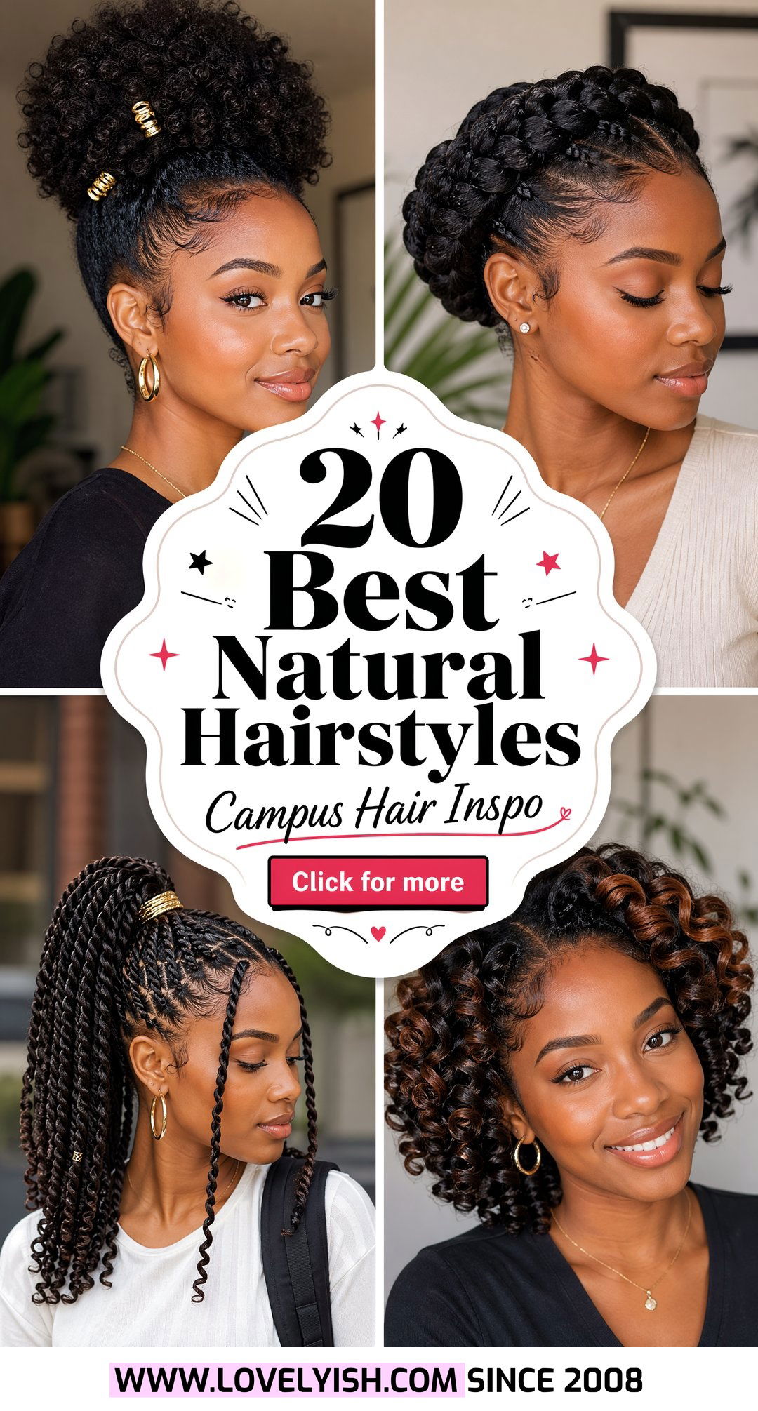 20 Best Natural Hairstyle for College Girls to Rock Now - 20 Best Natural Hairstyle for College Girls to Rock Now
