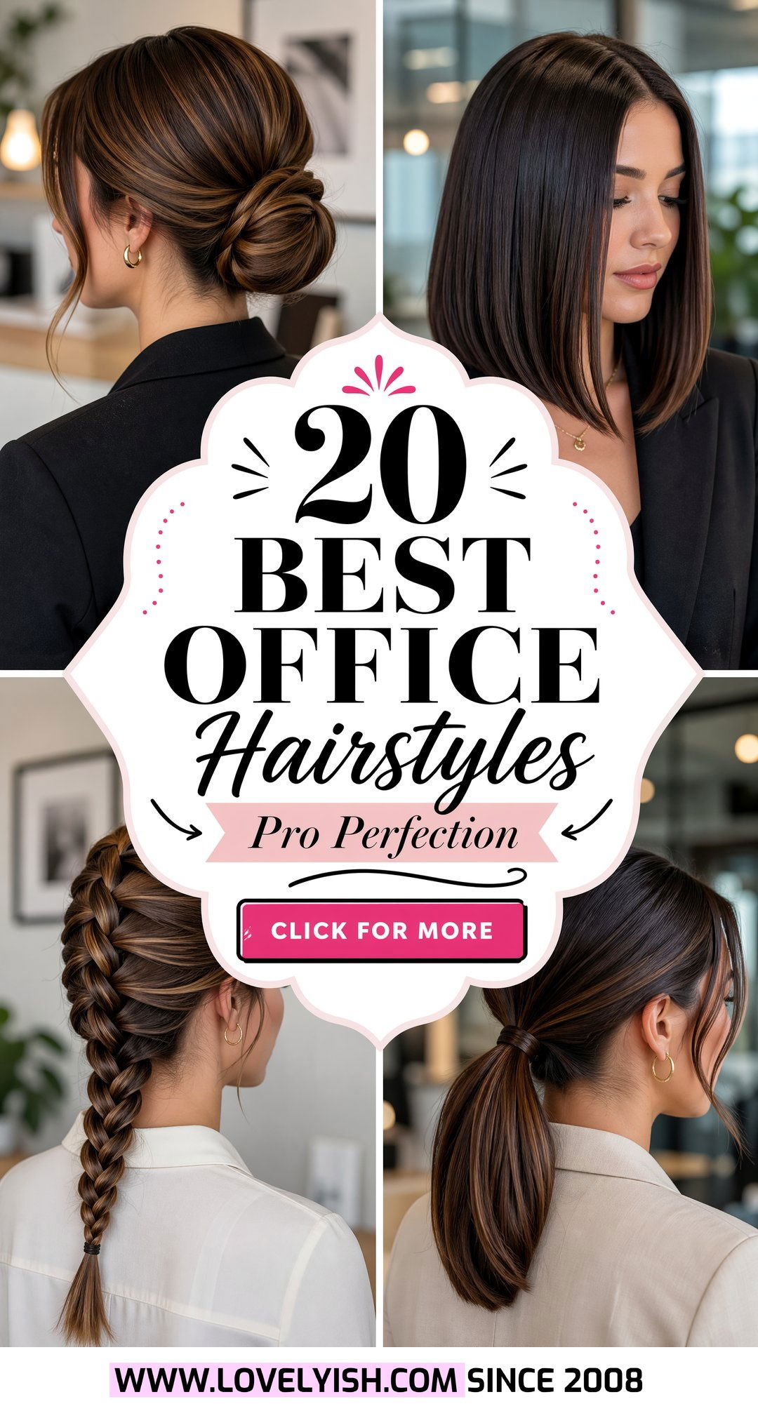 20 Best Office Hair Ideas for Women to Look Professional - 20 Best Office Hair Ideas for Women to Look Professional
