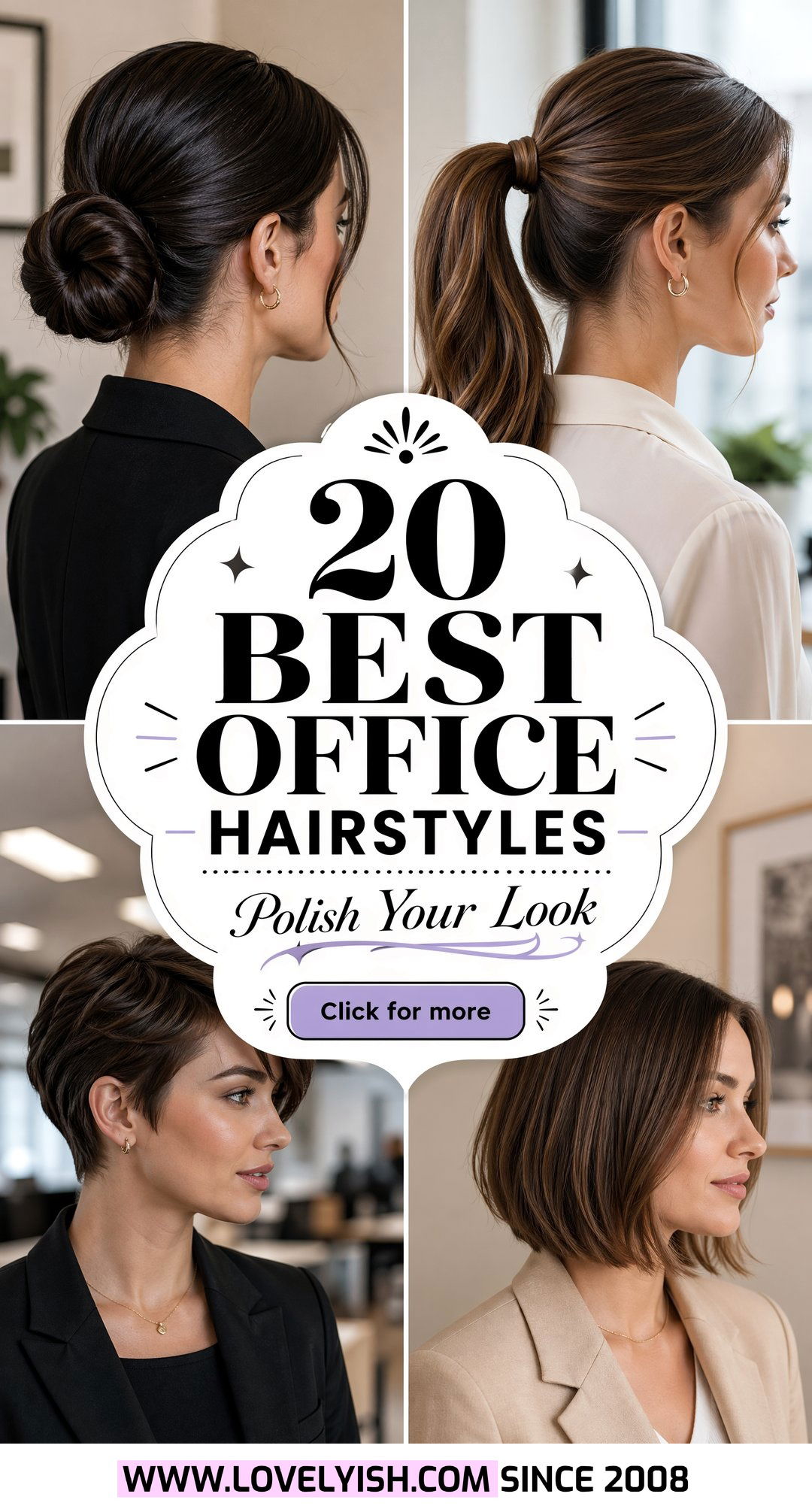 20 Best Office Hairstyle Ideas for a Polished Work Look - 20 Best Office Hairstyle Ideas for a Polished Work Look