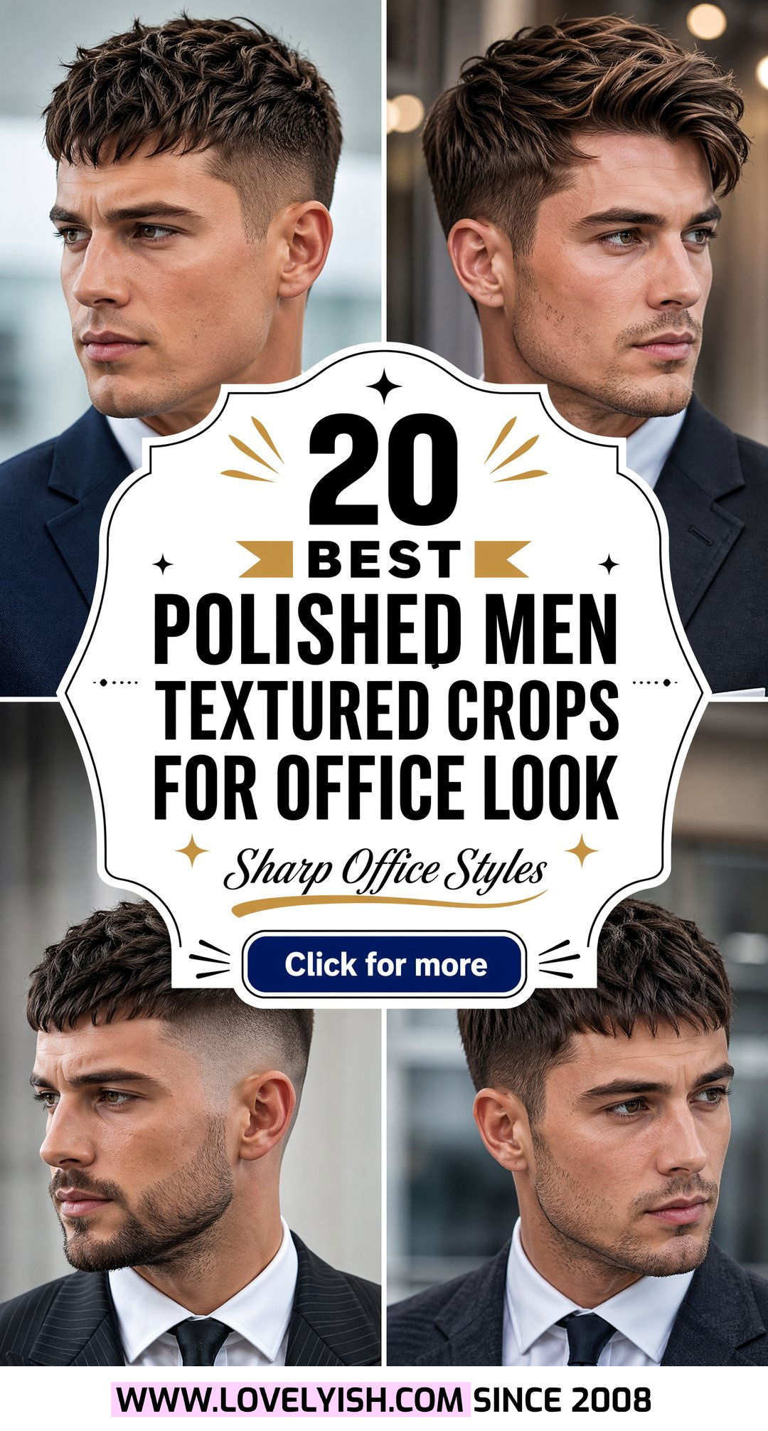 20 Best Polished Men Textured Crop for Office Look Ideas - 20 Best Polished Men Textured Crop for Office Look Ideas