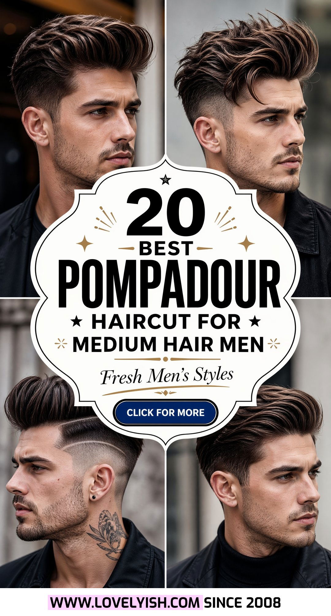 20 Best Pompadour Haircut for Medium Hair Men This Year - 20 Best Pompadour Haircut for Medium Hair Men This Year