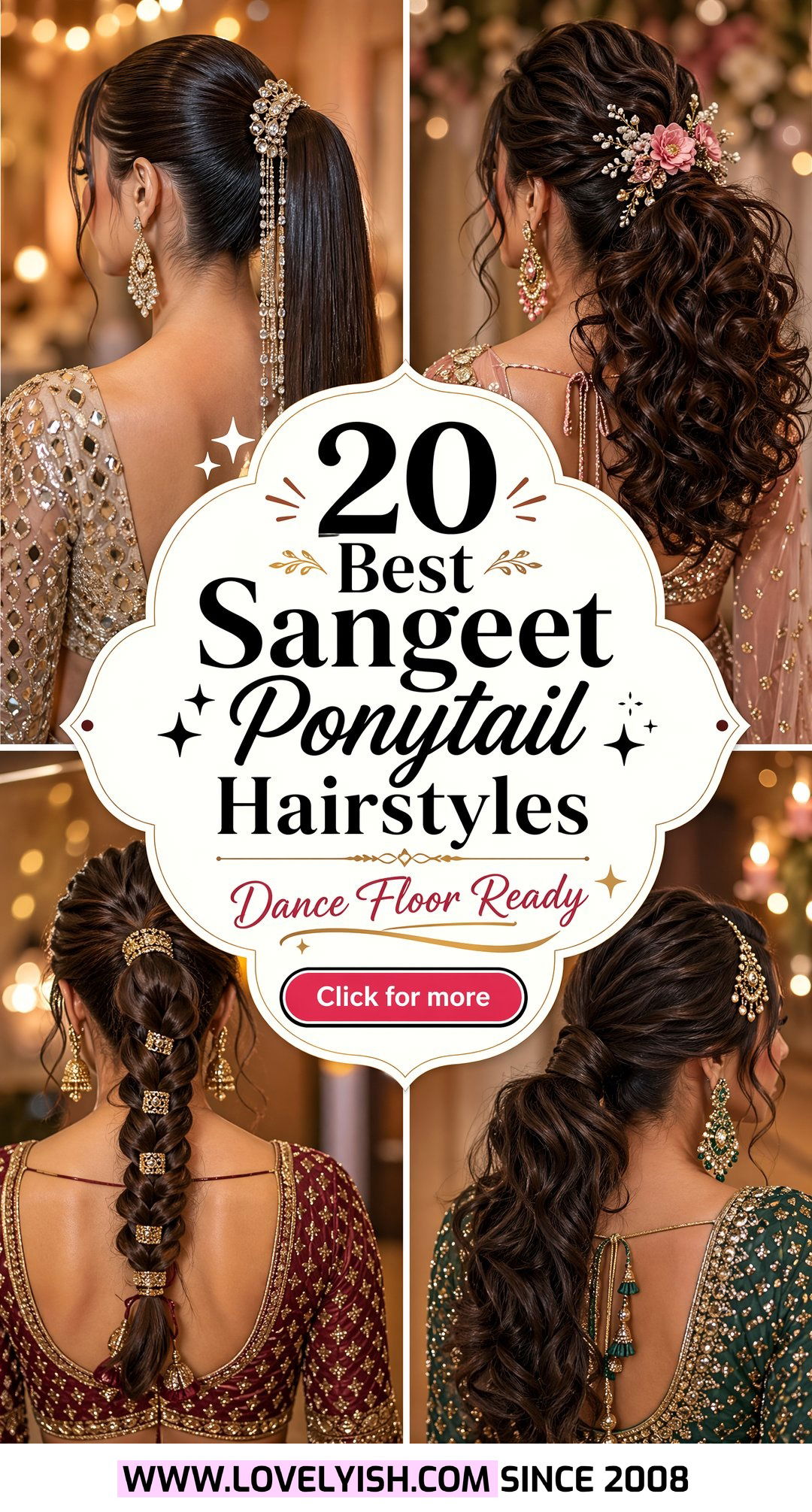 20 Best Sangeet Ponytail Hairstyle Ideas for Your Next Look - 20 Best Sangeet Ponytail Hairstyle Ideas for Your Next Look