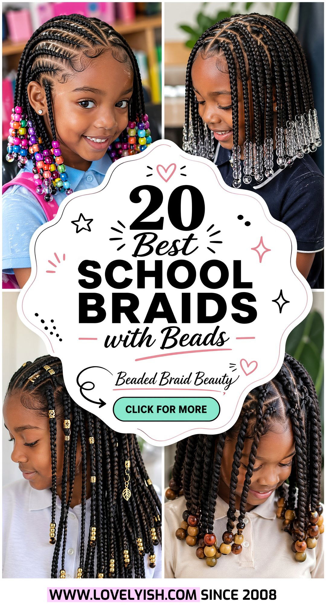 20 Best School Braids with Beads for Girls to Try This Year - 20 Best School Braids with Beads for Girls to Try This Year