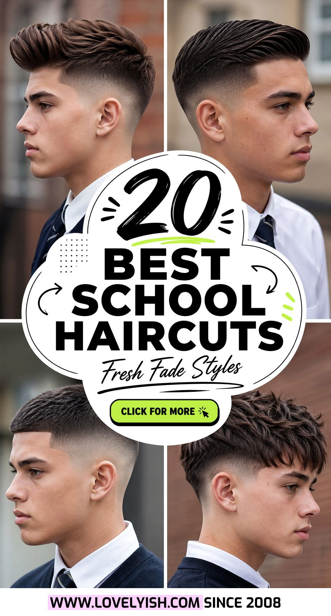 20 Best School Haircut Ideas for Teenage Boys with Fade - 20 Best School Haircut Ideas for Teenage Boys with Fade