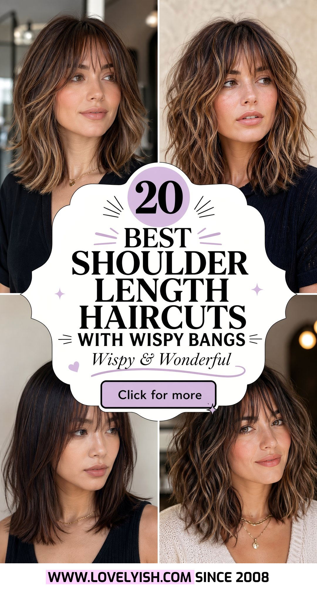20 Best Shoulder Length Haircut With Wispy Bangs Ideas - 20 Best Shoulder Length Haircut With Wispy Bangs Ideas