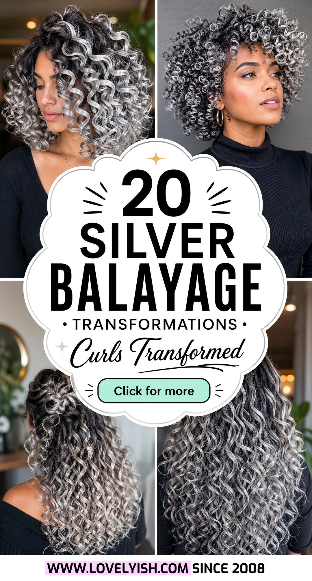 20 Best Silver Balayage for Curly Gray Hair Transformations - 20 Best Silver Balayage for Curly Gray Hair Transformations