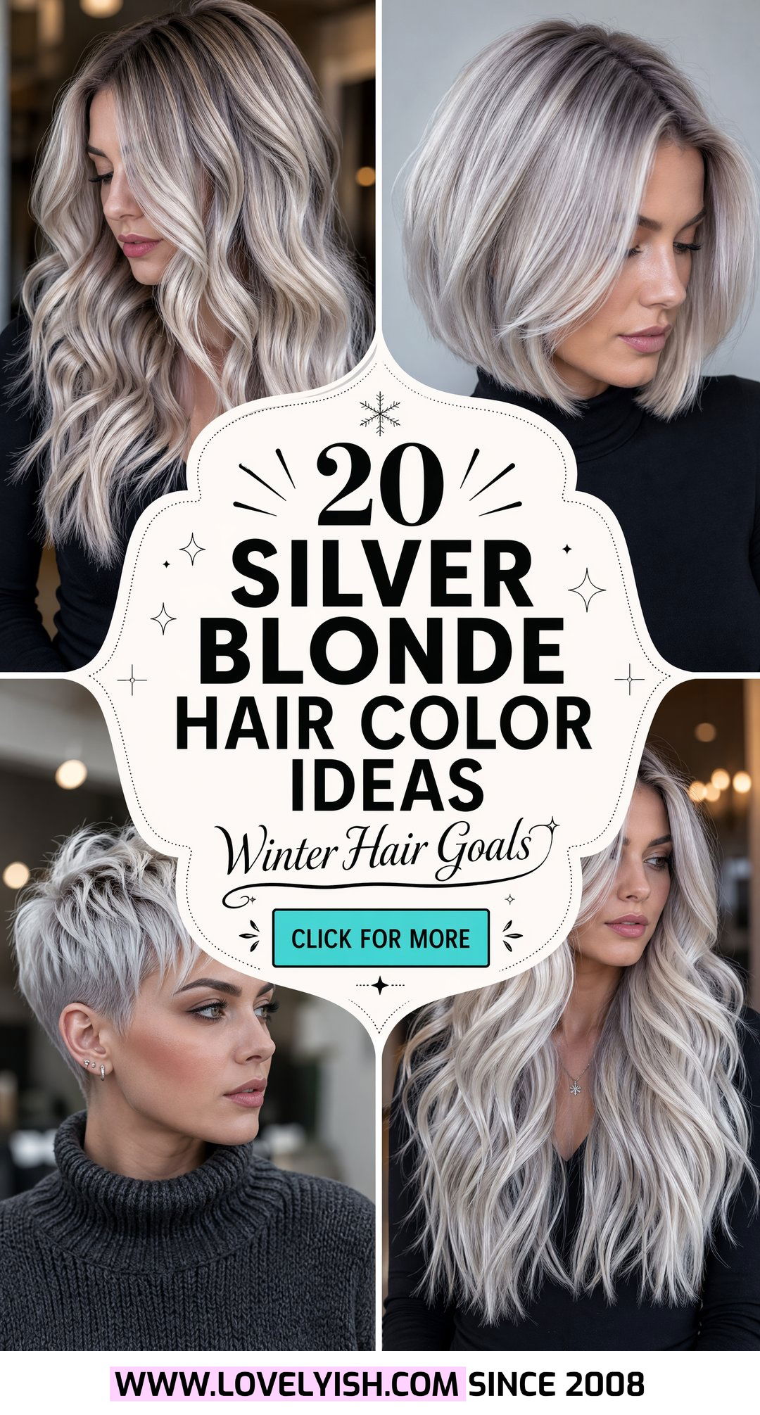 20 Best Silver Blonde Hair Color Ideas for Winter Style - 20 Best Silver Blonde Hair Color Ideas for Winter Style