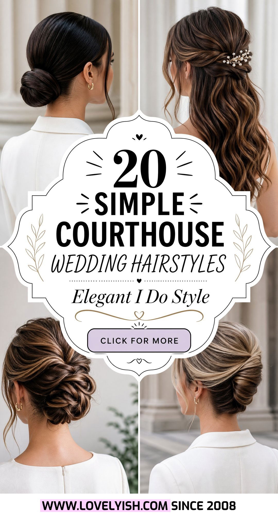 20 Best Simple Courthouse Wedding Hairstyle Ideas for You - 20 Best Simple Courthouse Wedding Hairstyle Ideas for You