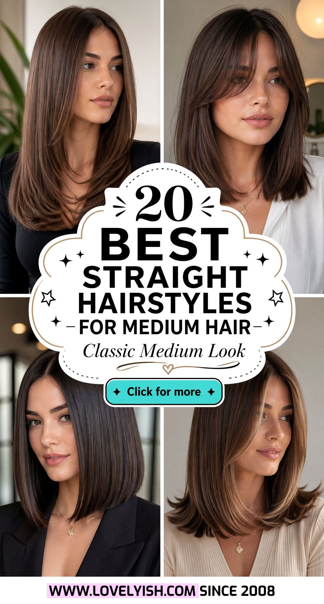 20 Best Straight Hairstyles For Medium Hair To Try Right Now - 20 Best Straight Hairstyles For Medium Hair To Try Right Now