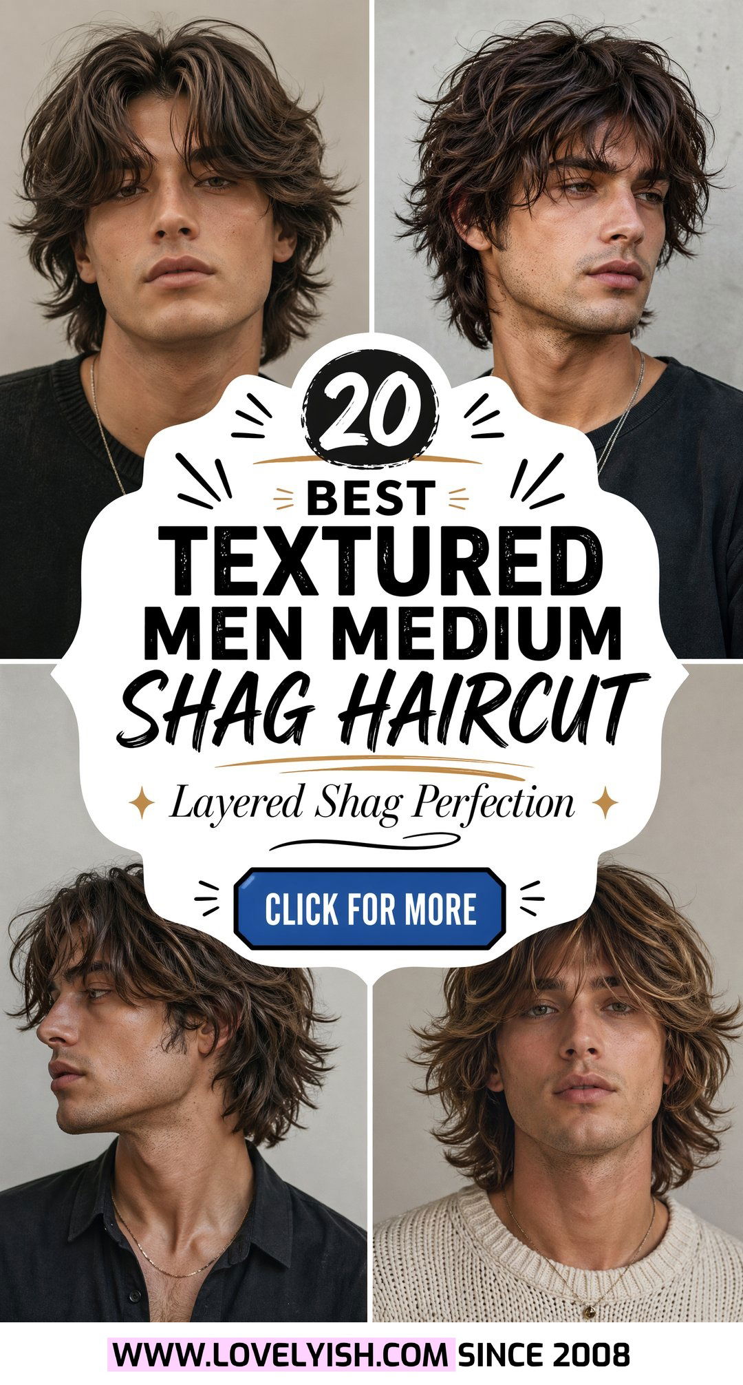 20 Best Textured Men Medium Shag Haircut With Layers Styles - 20 Best Textured Men Medium Shag Haircut With Layers Styles