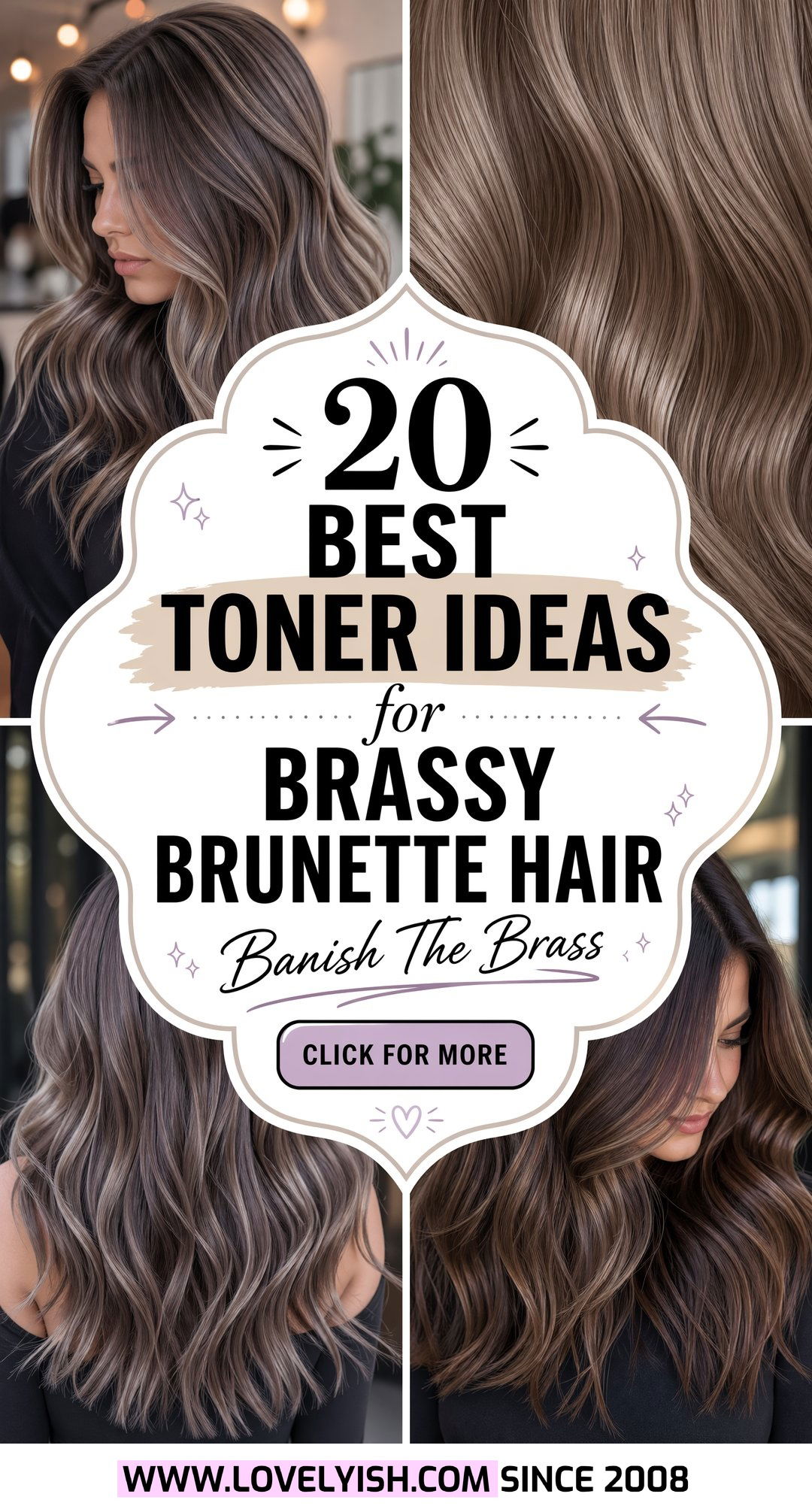 20 Best Toner Ideas for Brassy Brunette Hair to Try Now - 20 Best Toner Ideas for Brassy Brunette Hair to Try Now