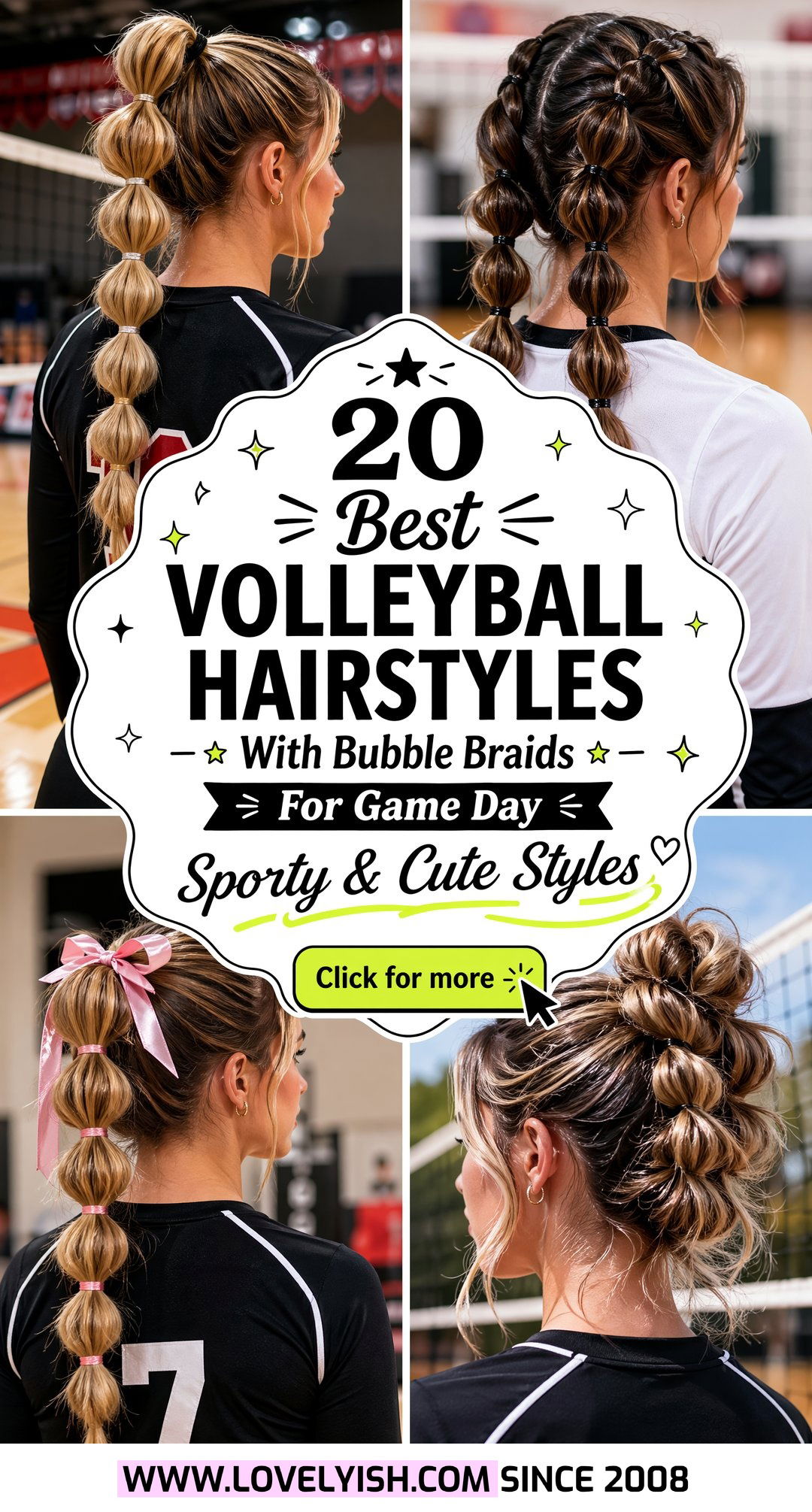 20 Best Volleyball Hairstyles With Bubble Braids For Game Day - 20 Best Volleyball Hairstyles With Bubble Braids For Game Day