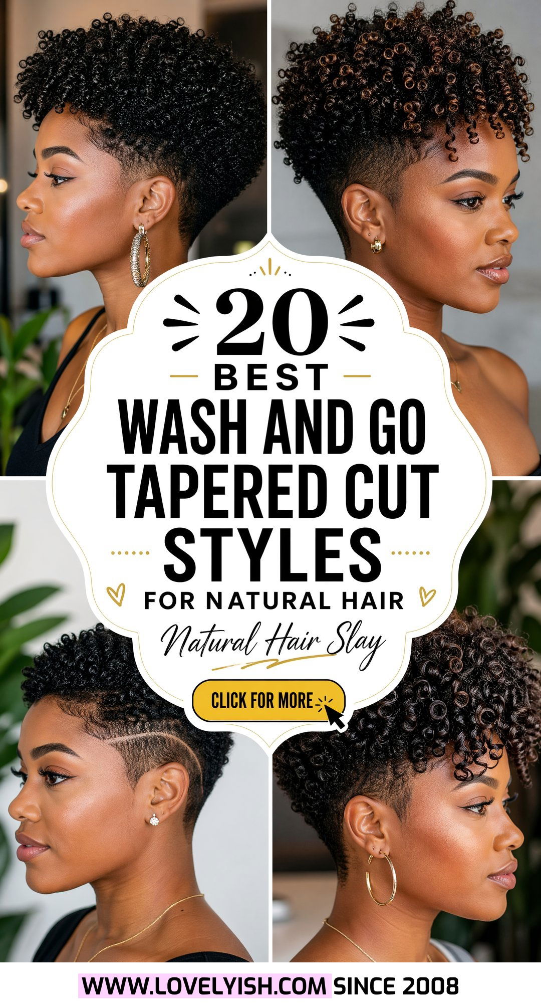 20 Best Wash and Go Tapered Cut Styles for Natural Hair - 20 Best Wash and Go Tapered Cut Styles for Natural Hair