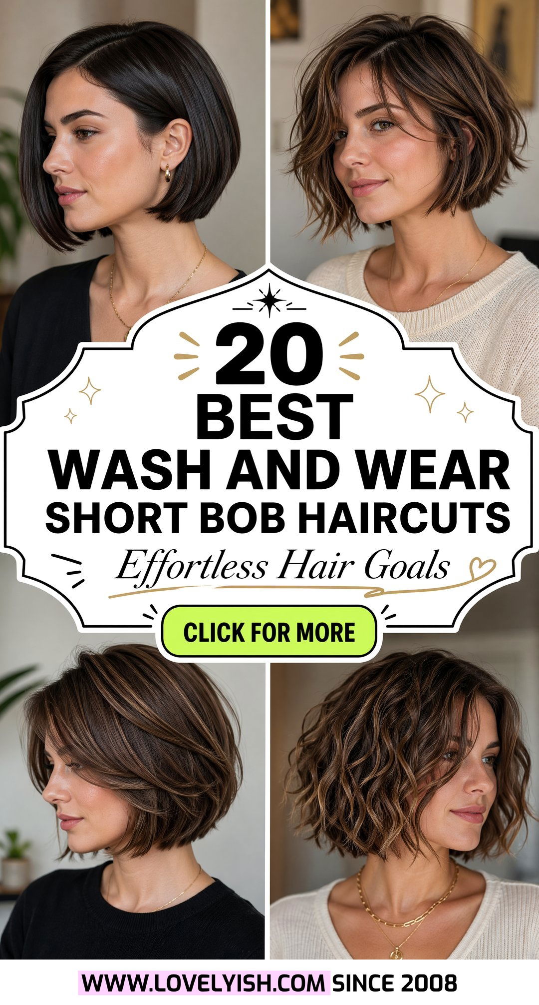 20 Best Wash and Wear Short Bob Haircut Ideas for Women - 20 Best Wash and Wear Short Bob Haircut Ideas for Women