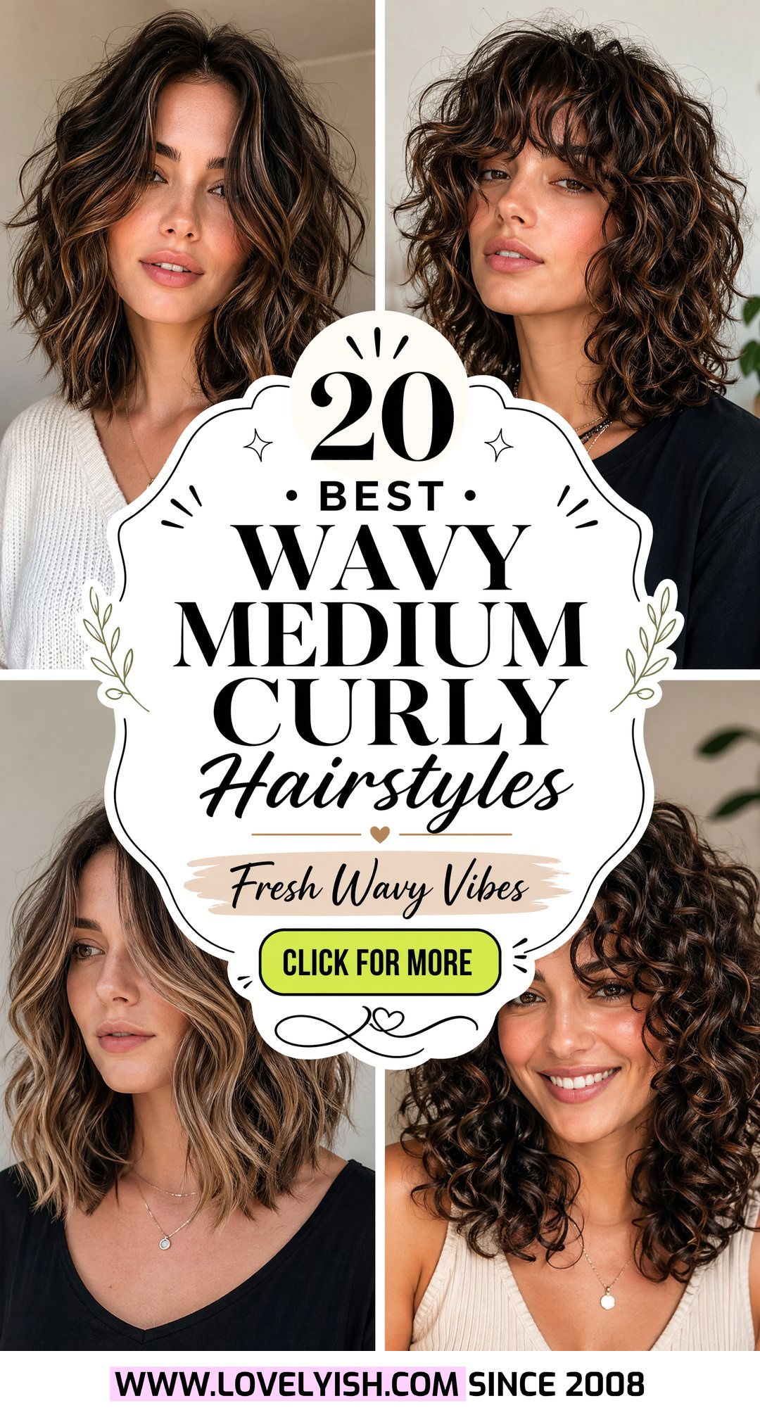20 Best Wavy Medium Curly Hair Ideas for a Fresh New Look - 20 Best Wavy Medium Curly Hair Ideas for a Fresh New Look