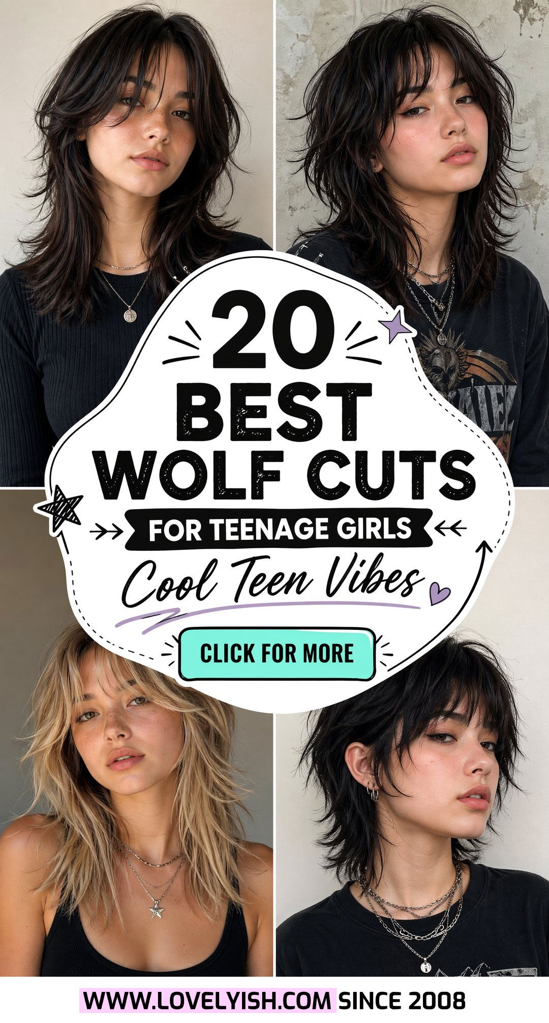 20 Best Wolf Cut for Teenage Girls Ideas for Cool Looks - 20 Best Wolf Cut for Teenage Girls Ideas for Cool Looks