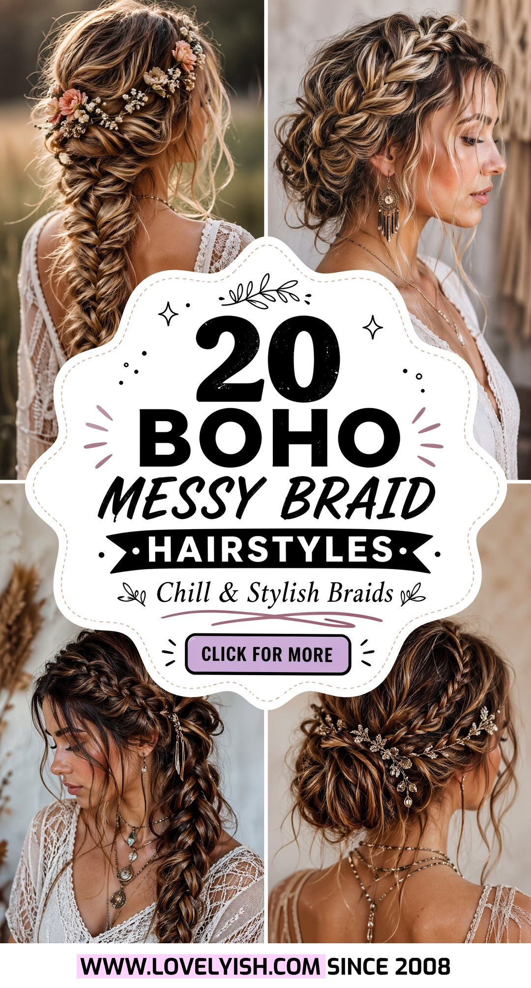 20 Boho Messy Braid Hairstyle Ideas for Effortless Vibes - 20 Boho Messy Braid Hairstyle Ideas for Effortless Vibes