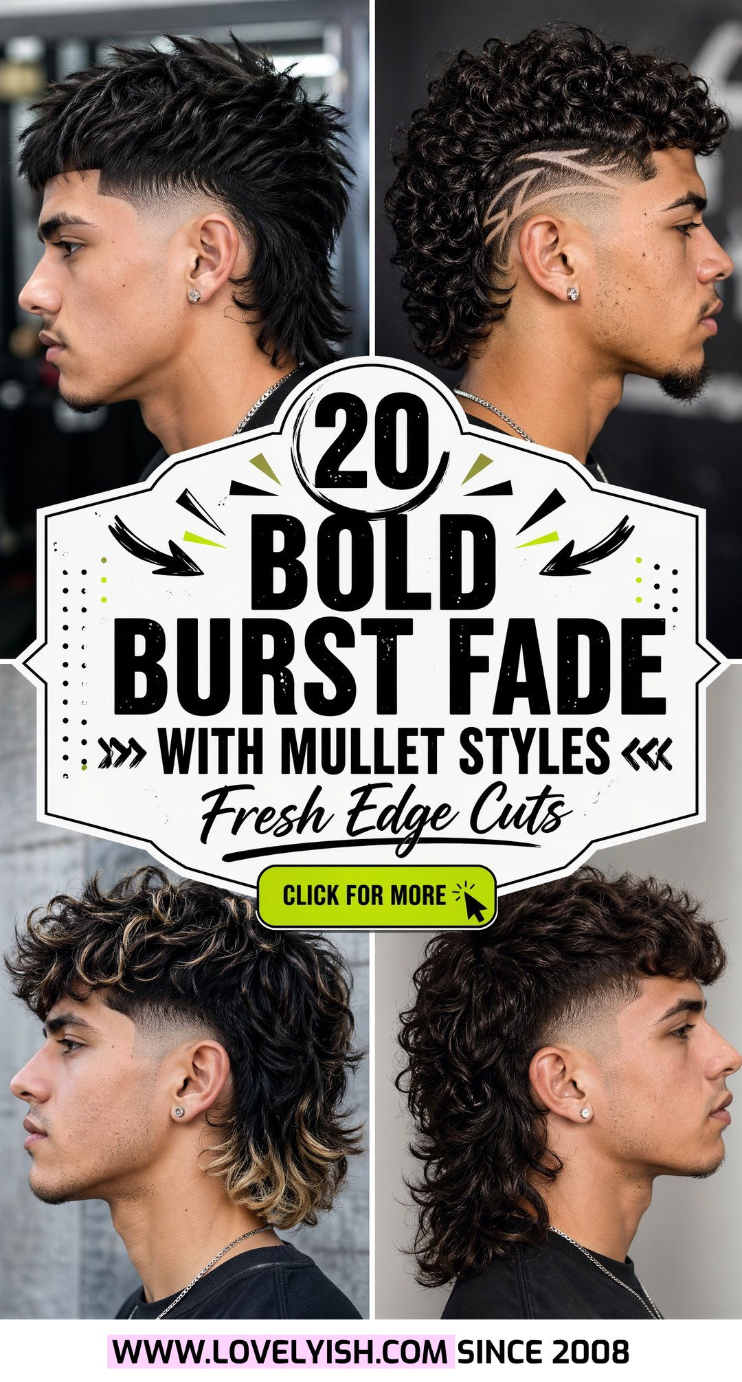 20 Bold Burst Fade With Mullet Styles For Men To Rock Now - 20 Bold Burst Fade With Mullet Styles For Men To Rock Now