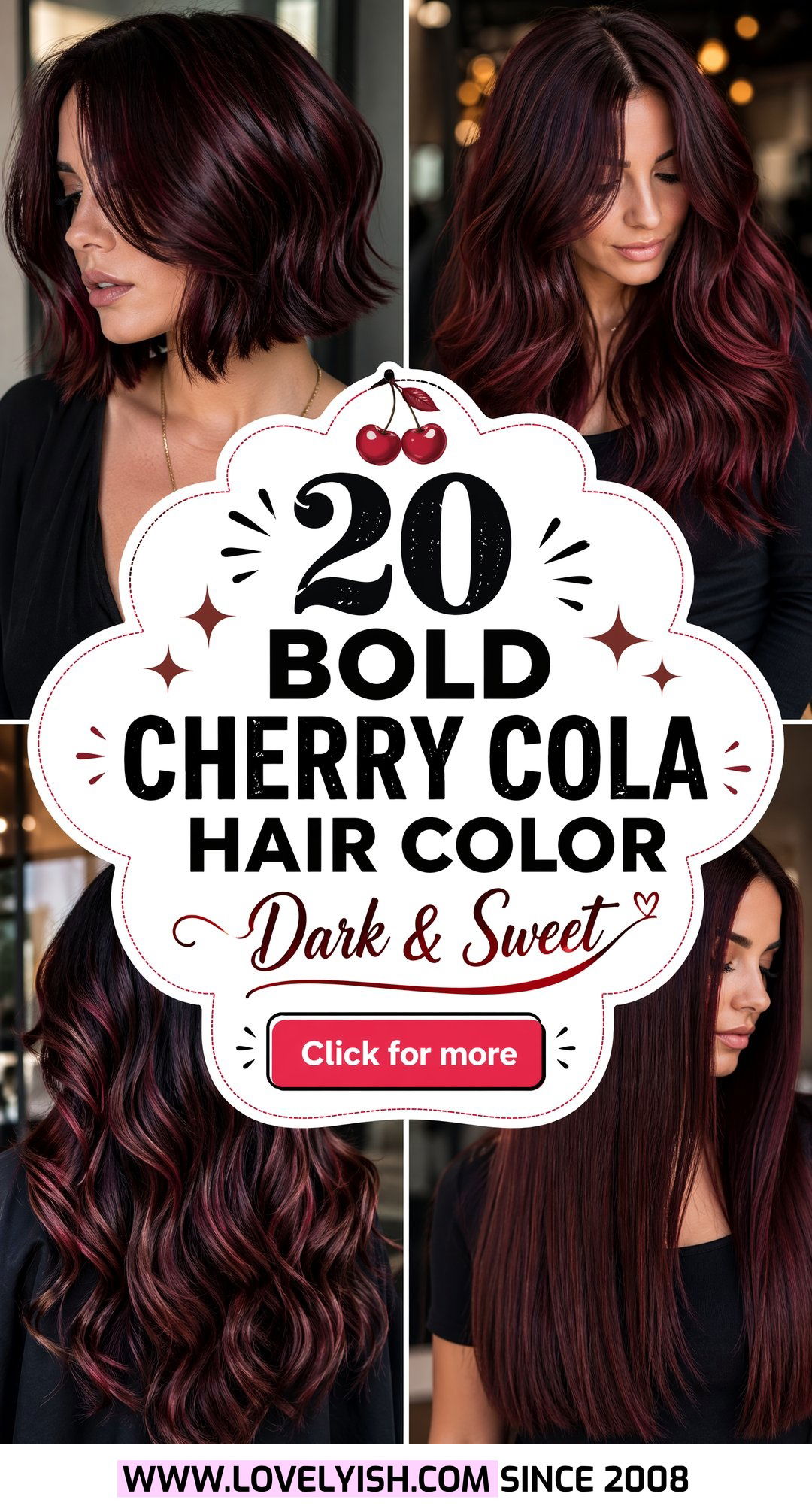 20 Bold Cherry Cola Hair Color for Brunettes to Try Now - 20 Bold Cherry Cola Hair Color for Brunettes to Try Now