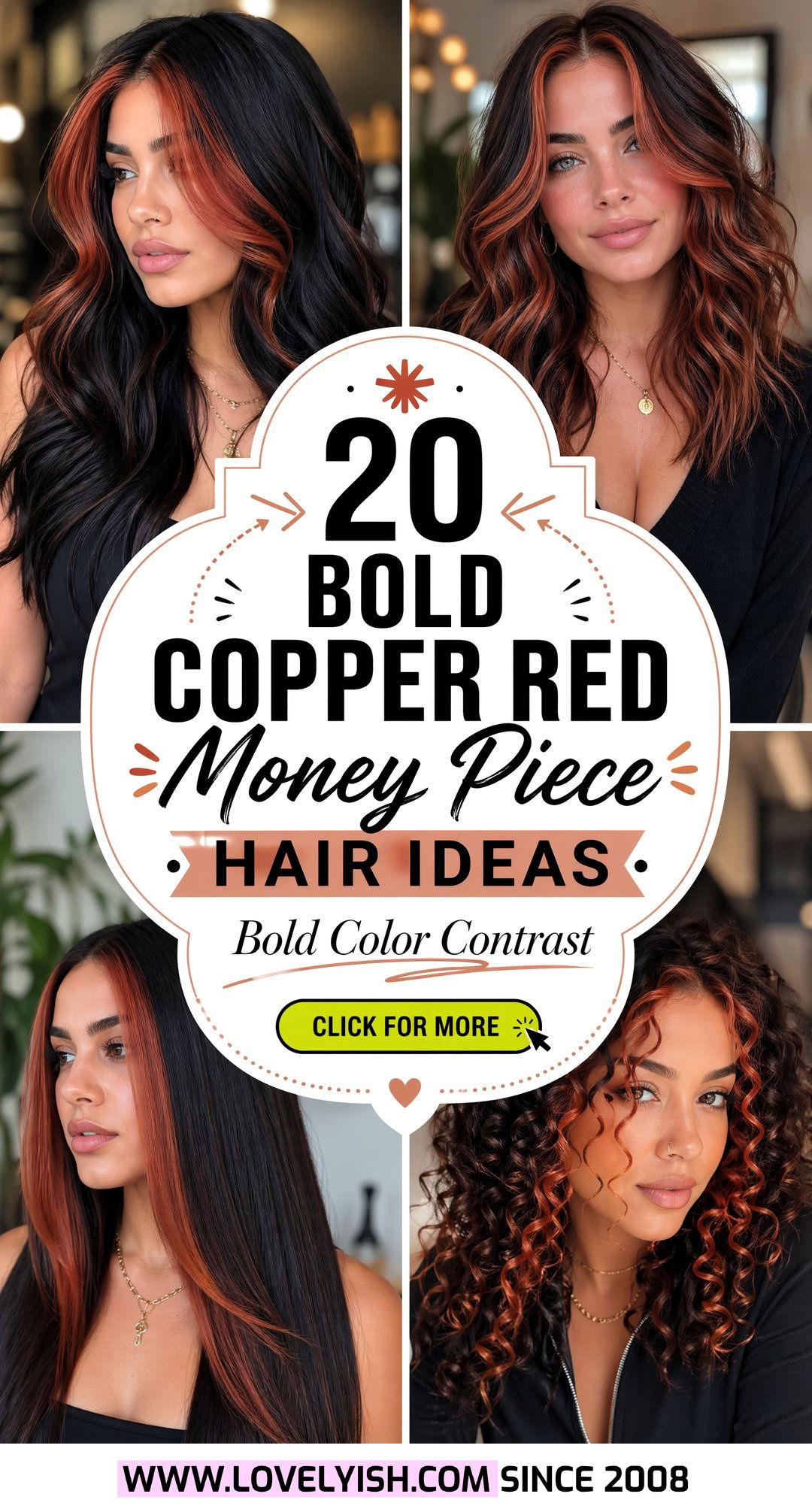 20 Bold Copper Red Money Piece Hair Ideas To Try Right Now - 20 Bold Copper Red Money Piece Hair Ideas To Try Right Now