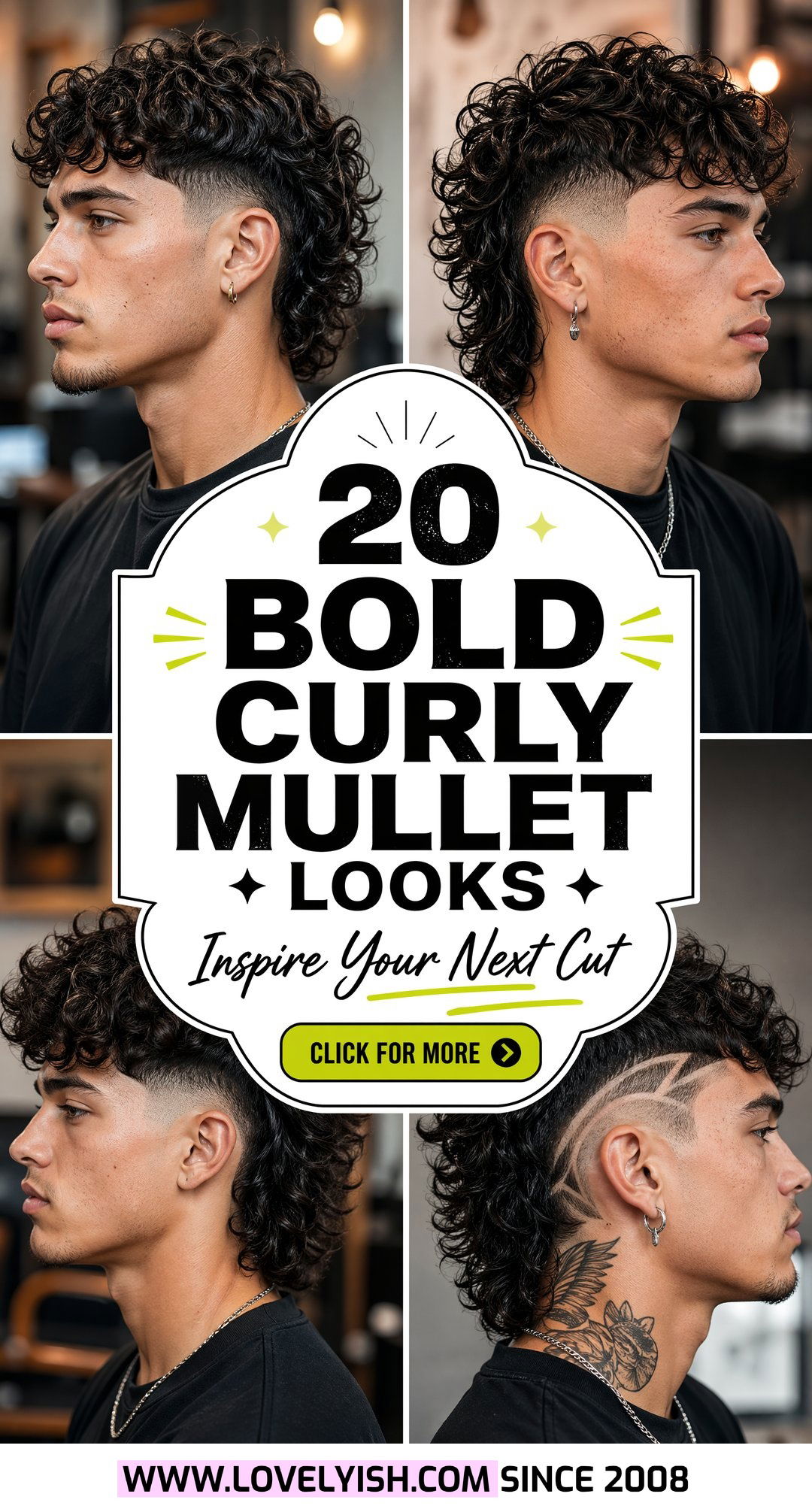 20 Bold Curly Mullet With Taper Fade Looks To Inspire You - 20 Bold Curly Mullet With Taper Fade Looks To Inspire You