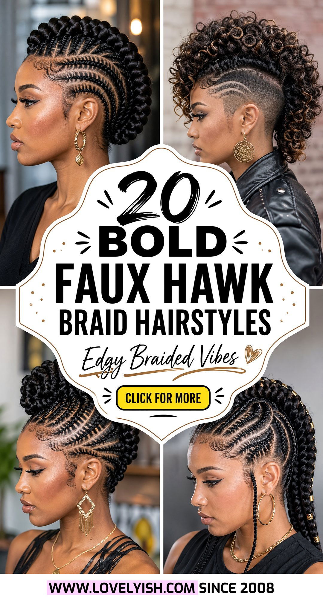 20 Bold Faux Hawk Braid Hairstyle Ideas for Edgy Women! - 20 Bold Faux Hawk Braid Hairstyle Ideas for Edgy Women!