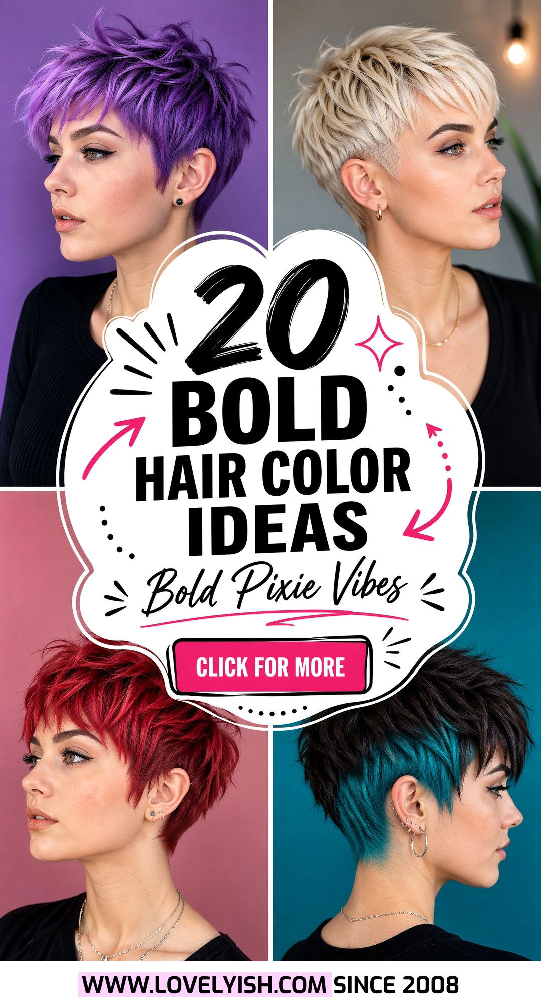 20 Bold Hair Color Ideas for Pixie Cuts to Try This Year - 20 Bold Hair Color Ideas for Pixie Cuts to Try This Year