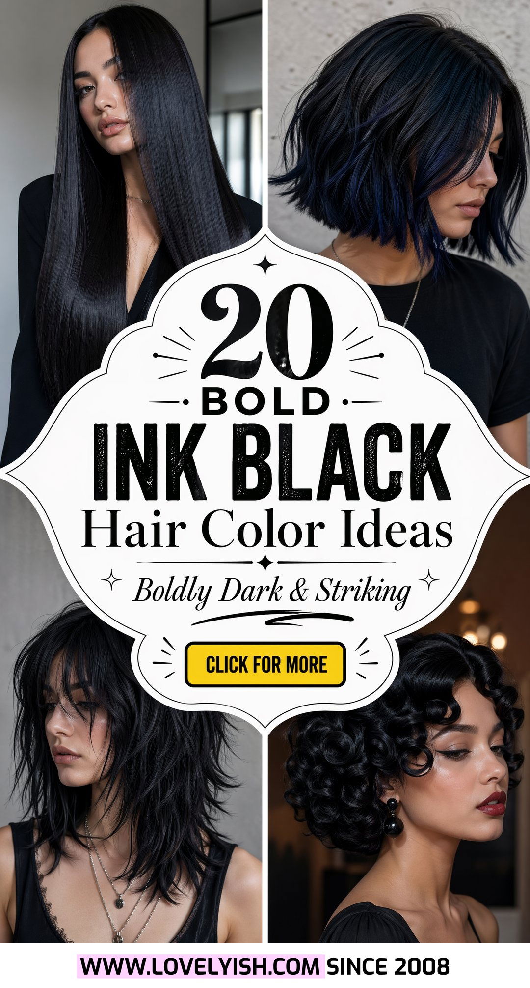 20 Bold Ink Black Hair Color Ideas for a Striking New Look - 20 Bold Ink Black Hair Color Ideas for a Striking New Look