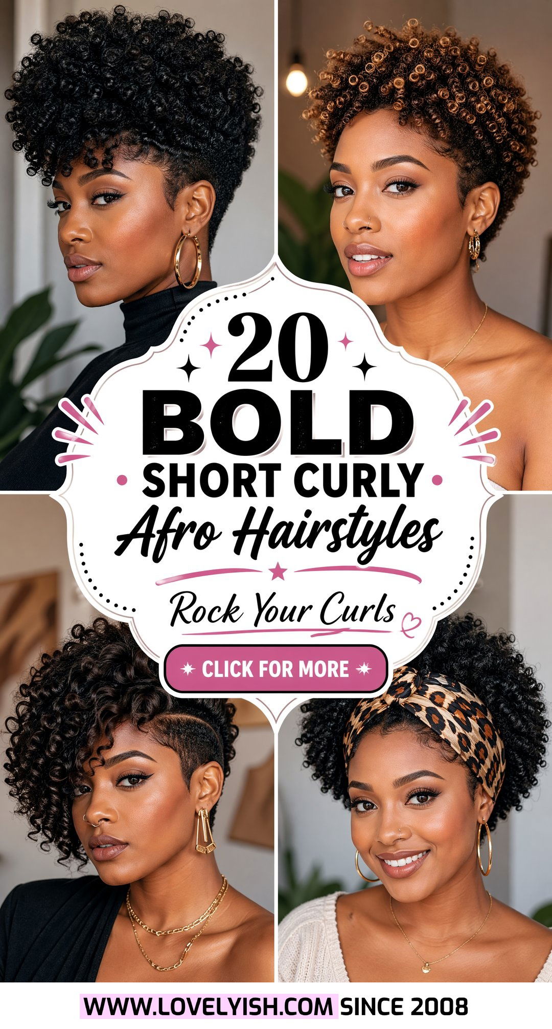20 Bold Short Curly Afro Hairstyle for Women to Rock Now - 20 Bold Short Curly Afro Hairstyle for Women to Rock Now