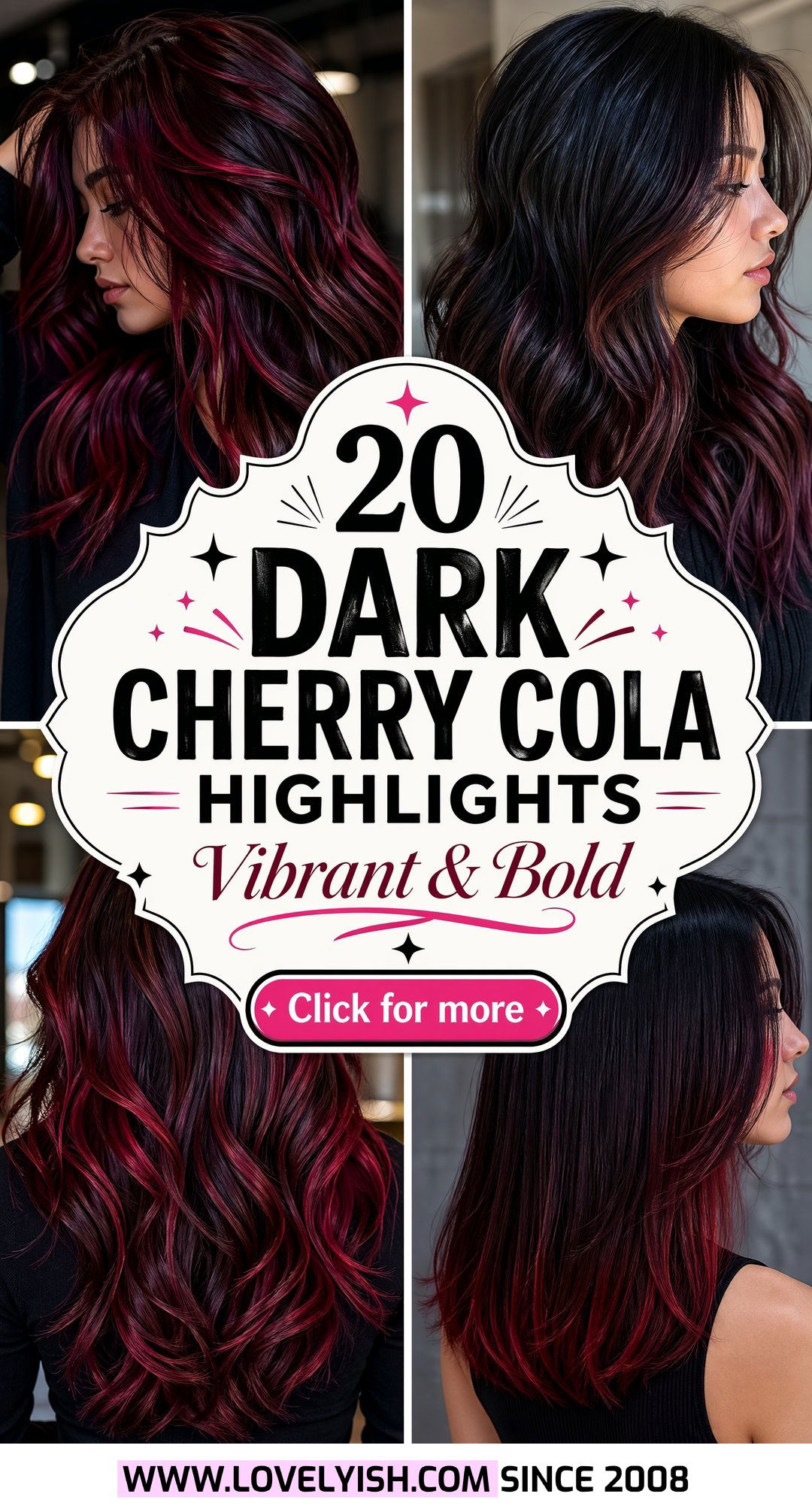 20 Bold and Beautiful Dark Cherry Cola Highlights to Try - 20 Bold and Beautiful Dark Cherry Cola Highlights to Try